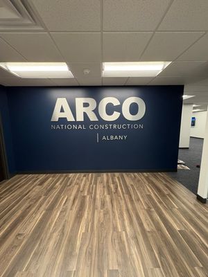 Dimensional Signage Installation for ARCO National Construction in Albany