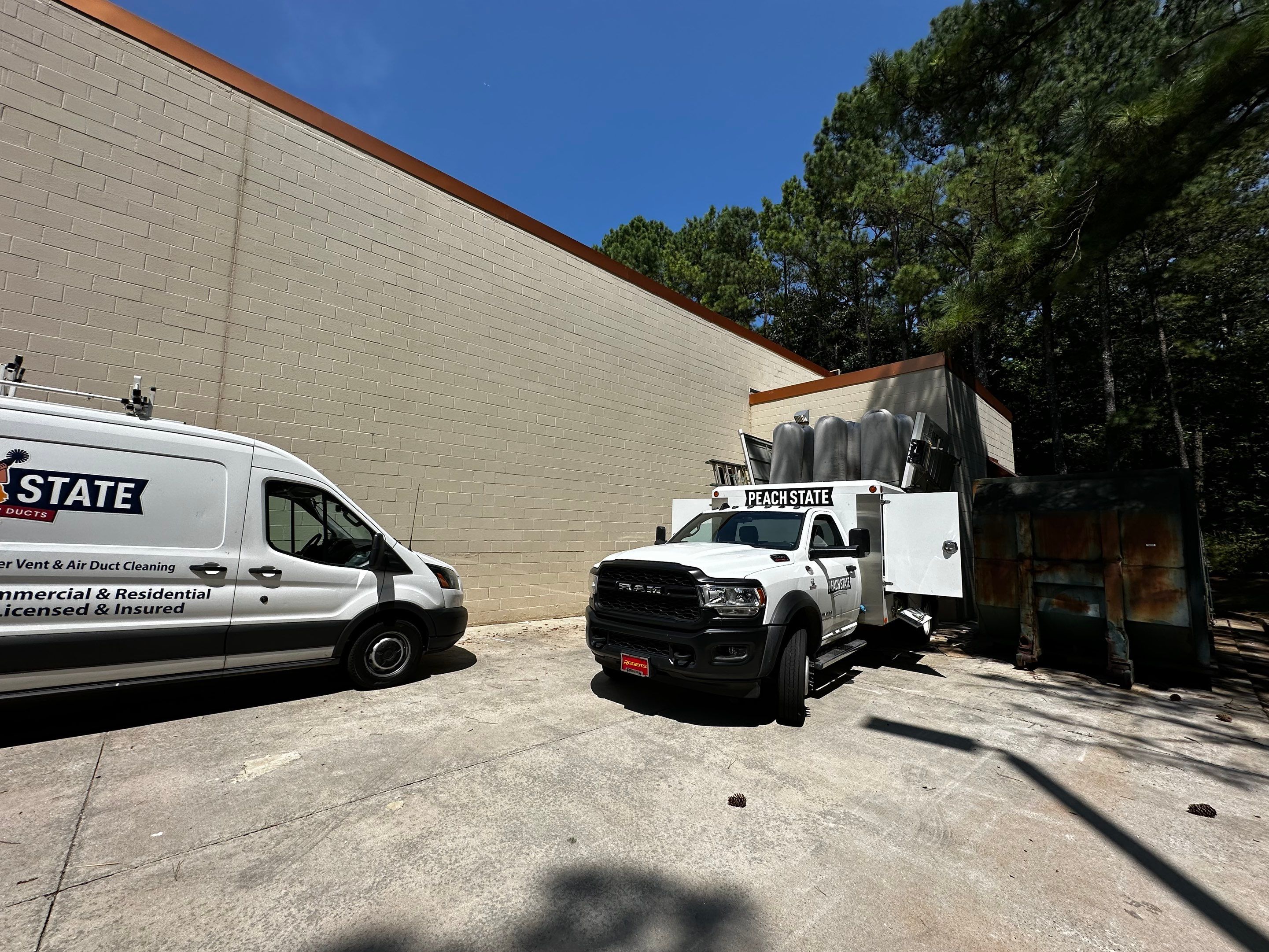 Old Steinmart- Department Store Duct Restoration by Peach State Dryer Vents & Air Ducts