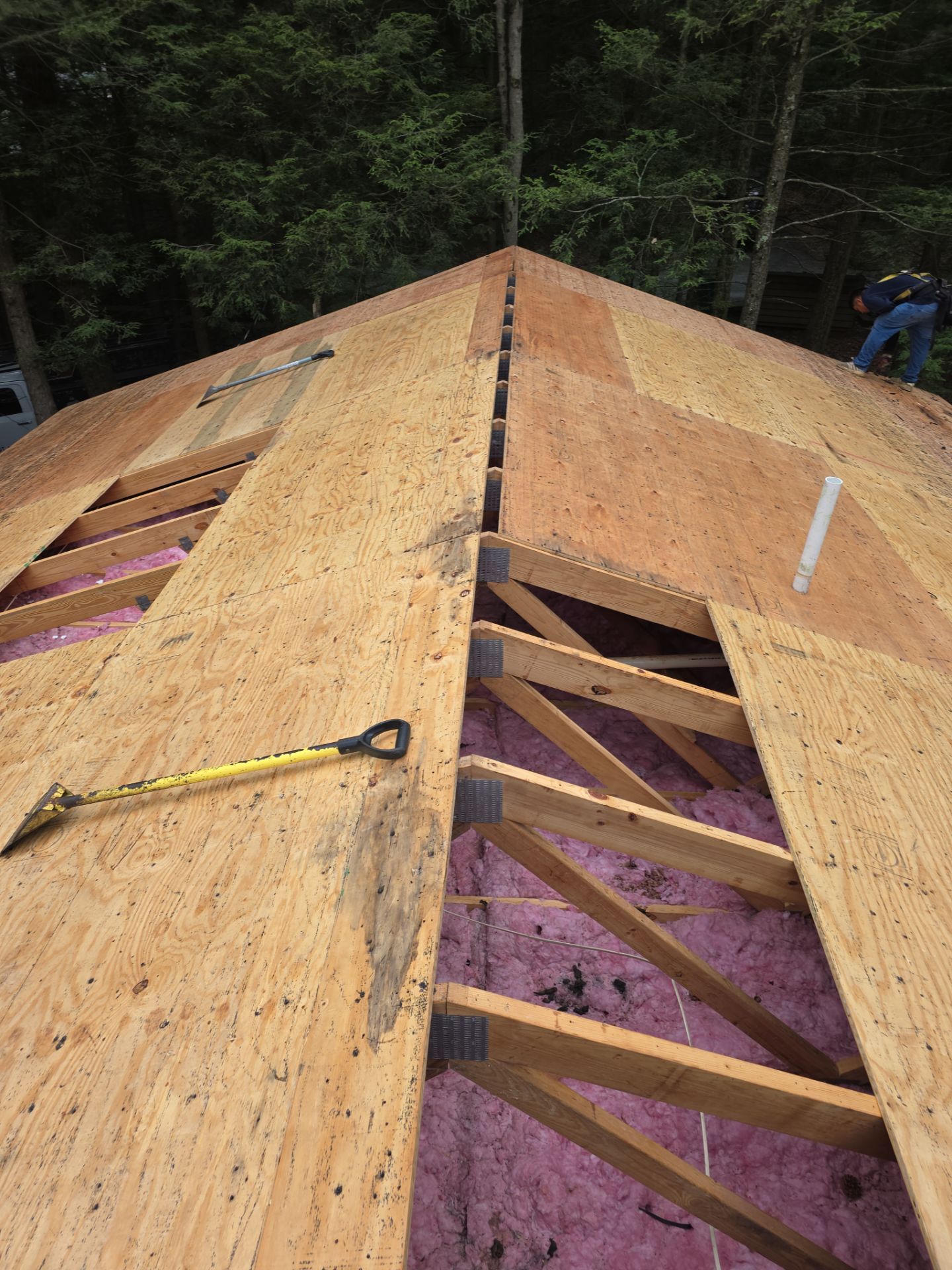 Stunning Tesla Solar Roof Cabin in the Woods by American Home Contractors