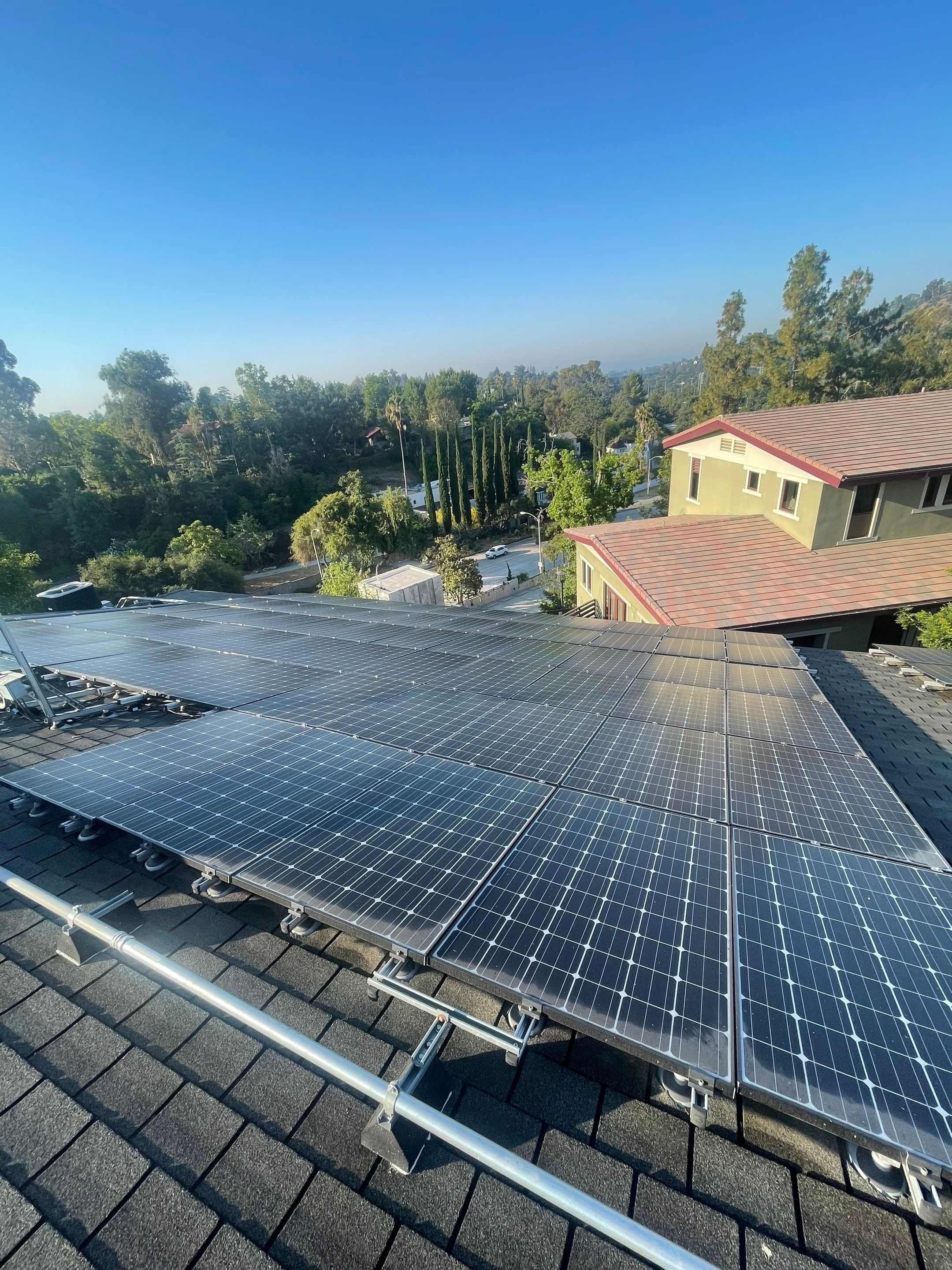 Commercial Solar Panel Cleaning for Chandler School in Pasadena Ca by Palm Coast Solar Cleaning