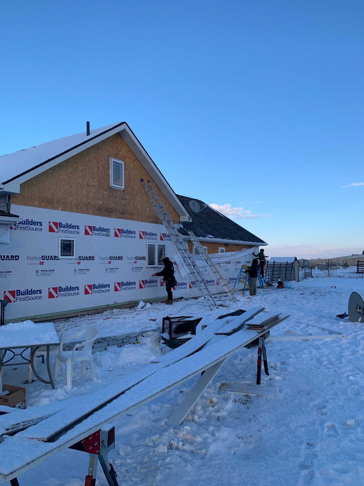 Residential Siding Replacement Project in Chinook, MT by swagg construction