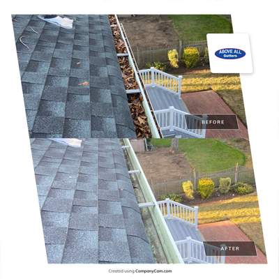 Gutter Cleaning using Gutter Cleaning Supplies