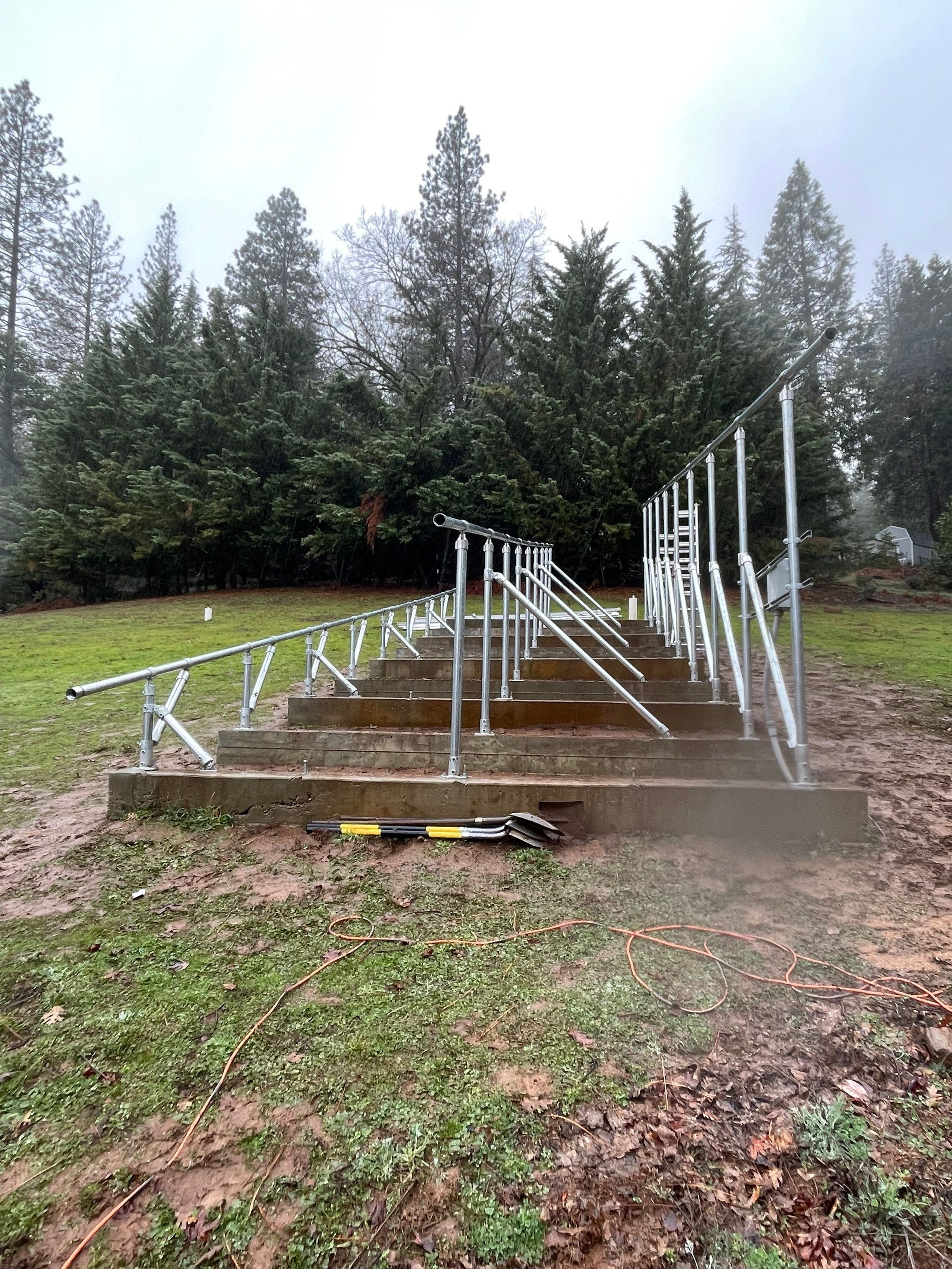 Replaced damaged solar panels on a Ground Mount System by Byers Enterprises 