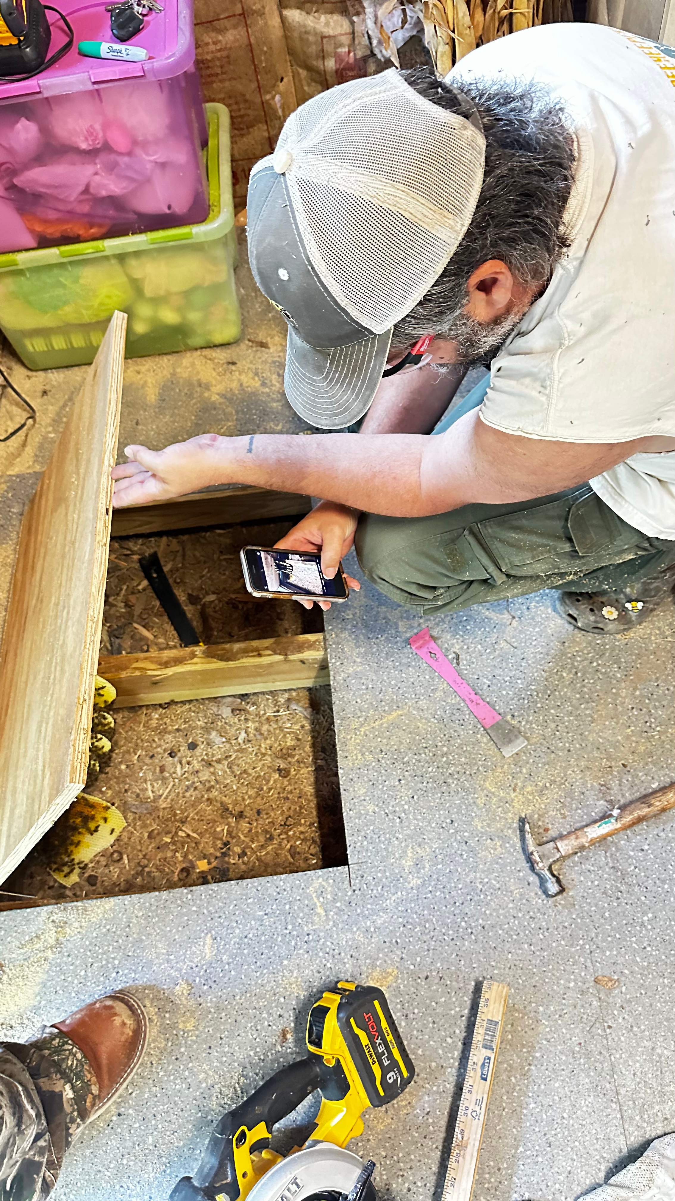 Under a Shed  by Rockwall Honey Bee Company