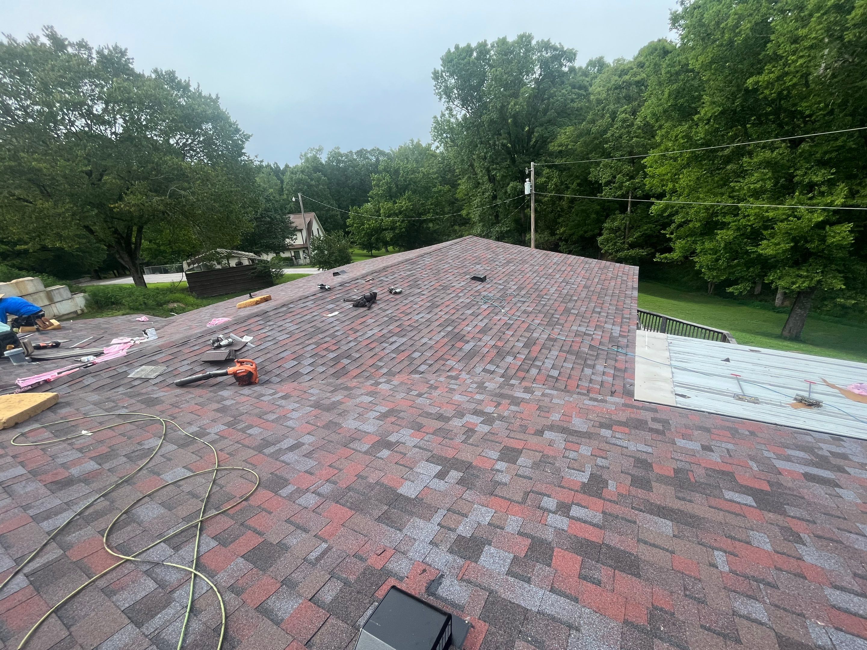 Residential Shingle Reroof using Owens Corning: TruDef Designer (Merlot) by Hostetler Roofing