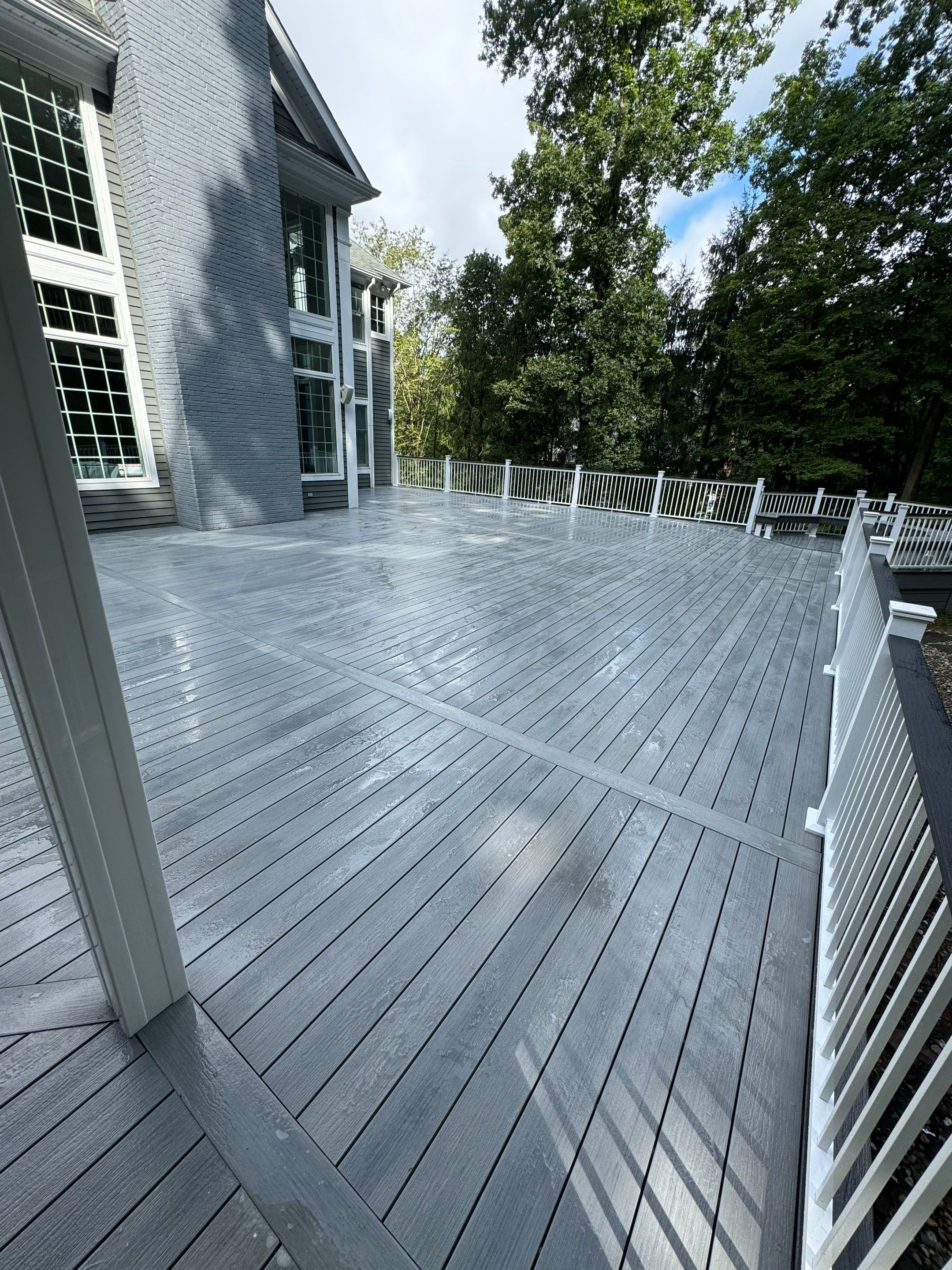 Deck Resurface with Gazebo and Bench by deck guardian
