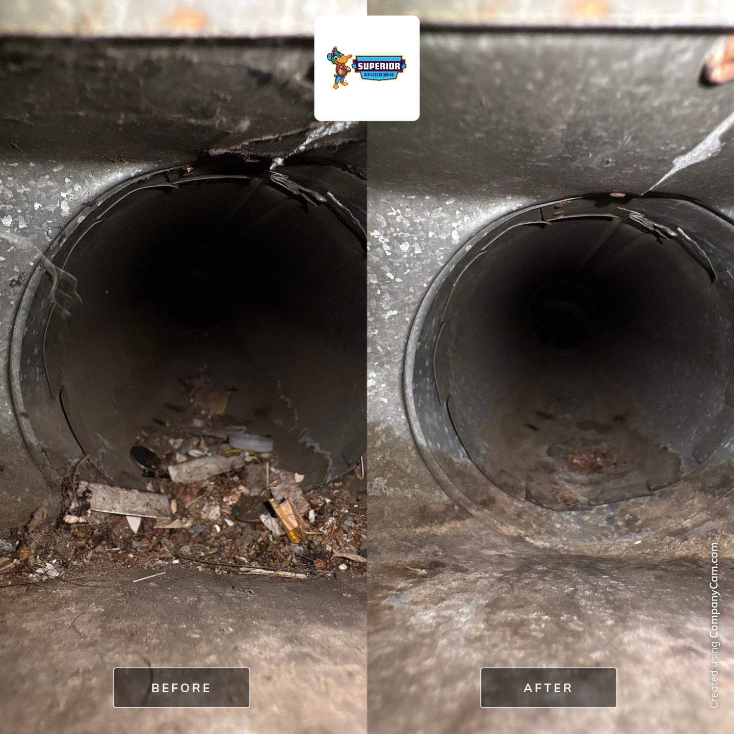 Air Duct Cleaning With a Vacuum Truck in Rochester, PA by Superior Air Duct Cleaning
