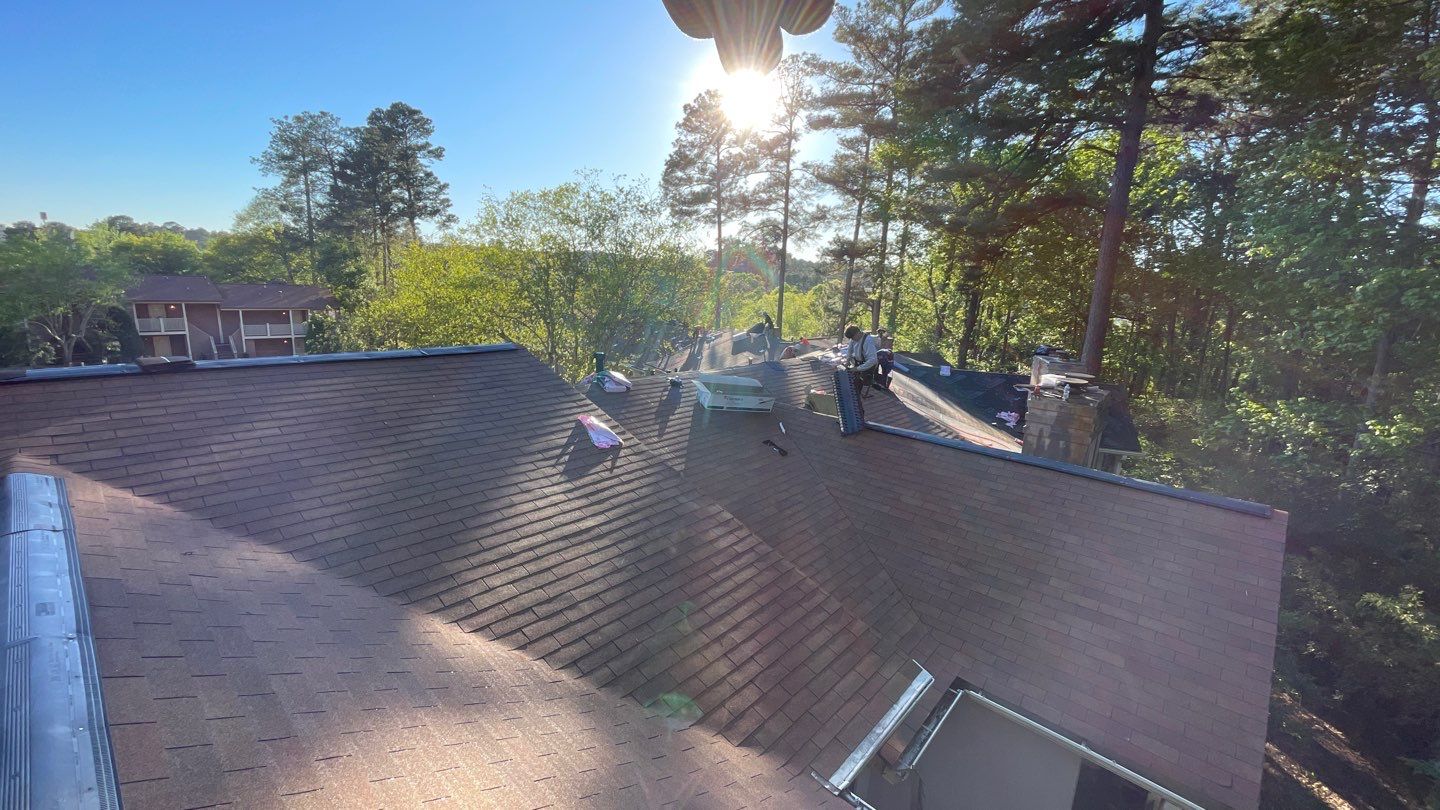 Commercial Roofing Installation using Owens Corning Autumn Brown by Inspector Roofing and Restoration