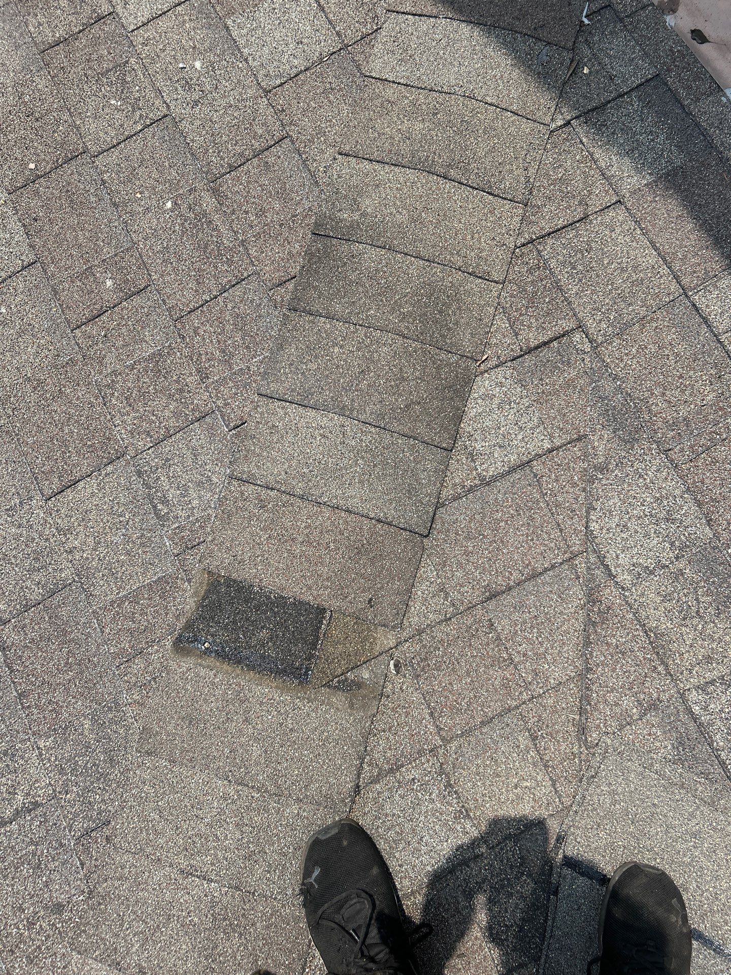 Hail Damage using Owen's Corning Duration (Lifetime) Shingles by Roof Repair Company