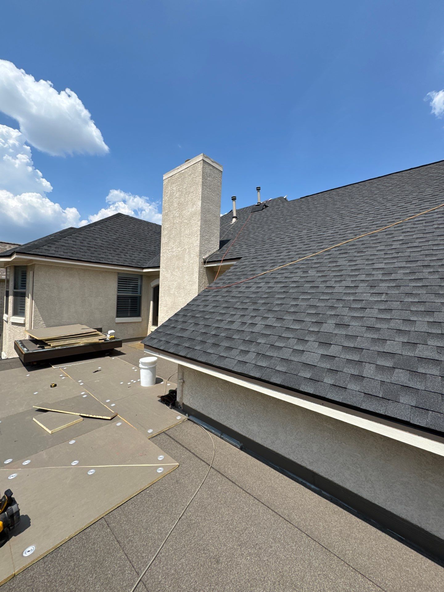 Residential Roof Replacement using GAF HDZ - Charcoal shingles by Elite Roofing LLC