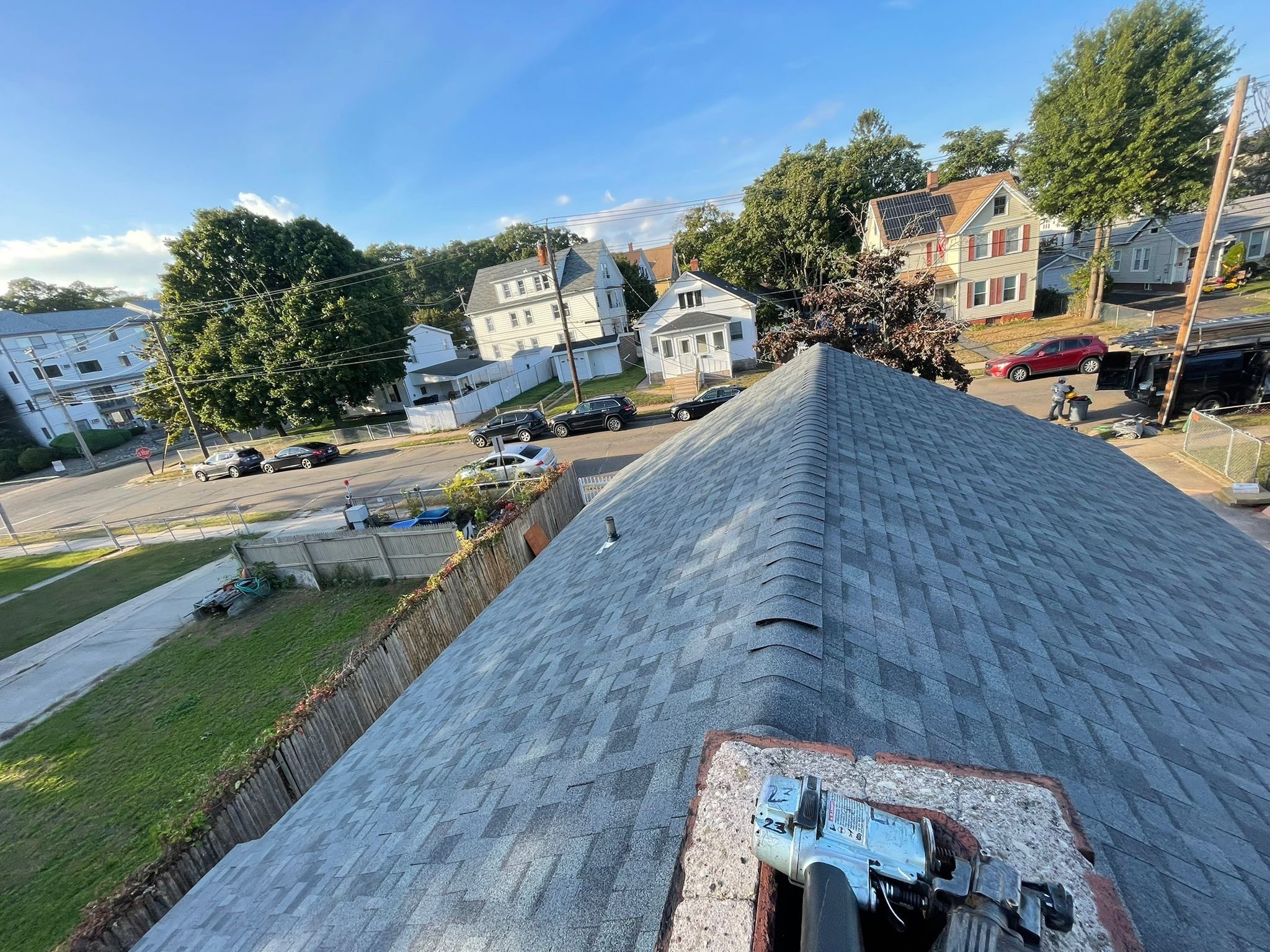 Residential Roofing Installation using Owens Corning TruDefinition Duration - Estate Gray by A Plus Exterior