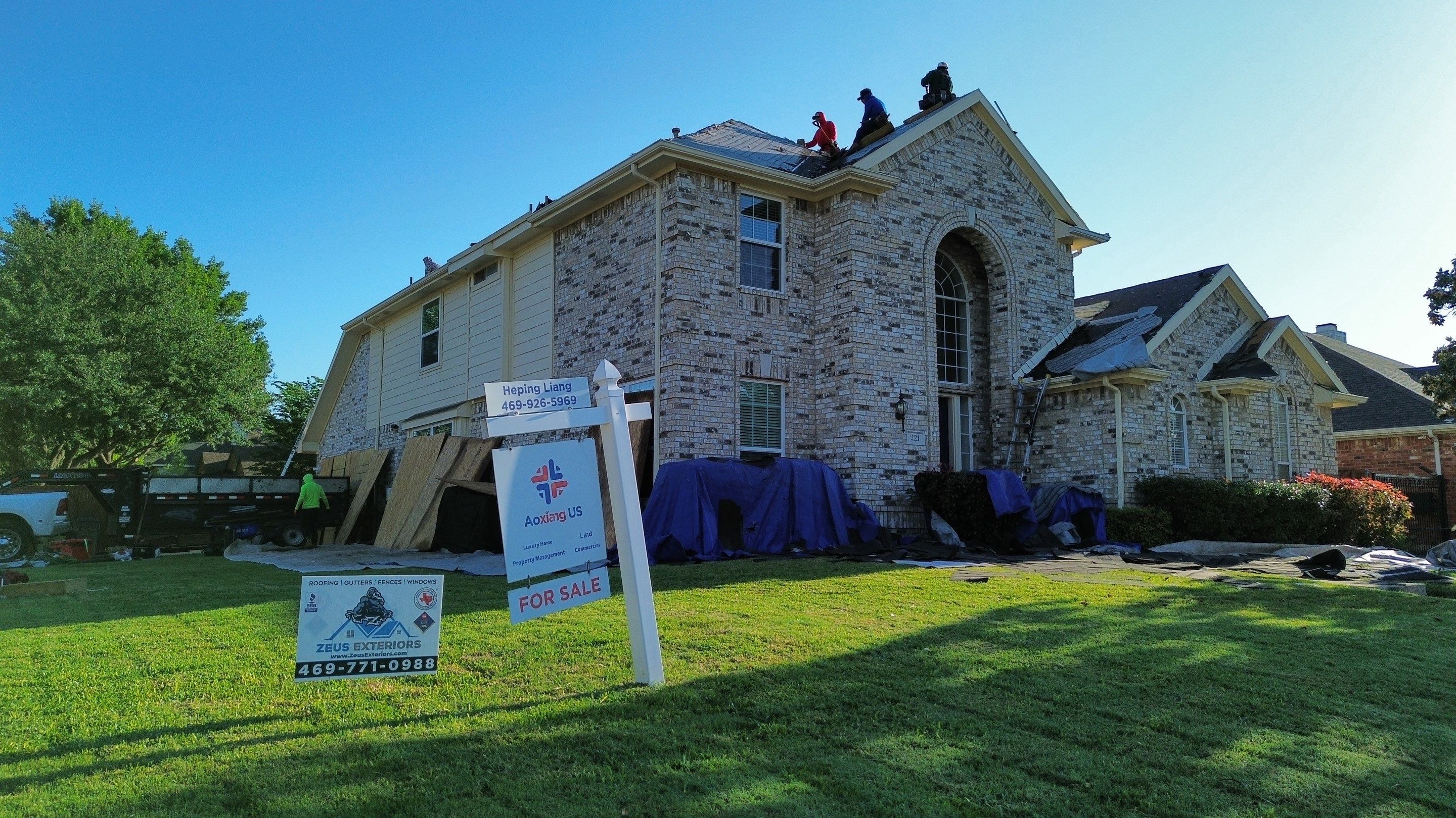 Project in Murphy  by Zeus Exteriors