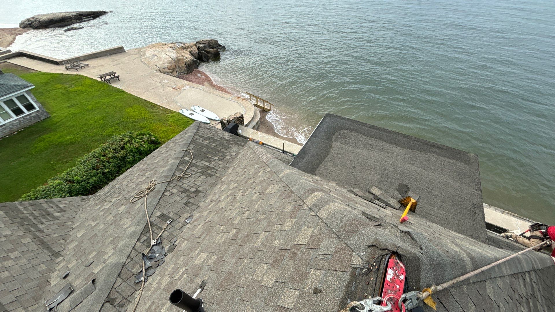 Standing Seam Aluminum Roof Installation by Lecla Home Improvements and Roofing INC