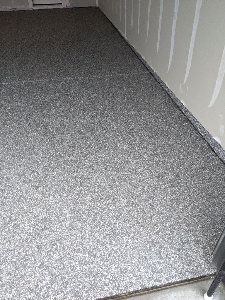 Garage Transformation using Silver Creek by Croc Coatings, LLC