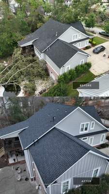 Leaning Oak Wy Augusta Roof Replacement 