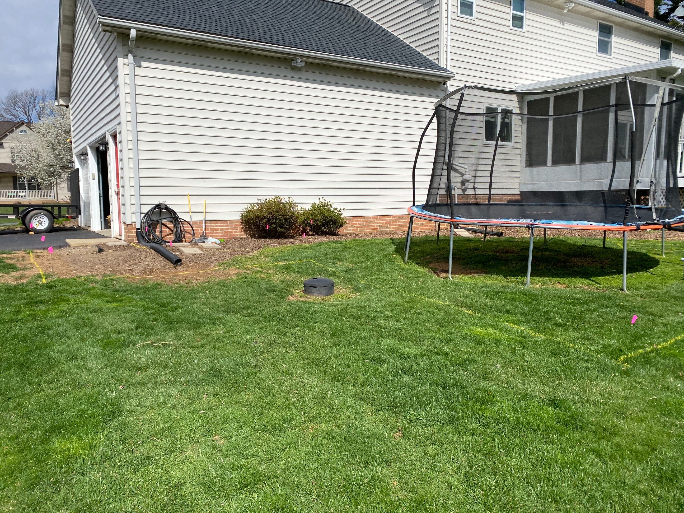 Backyard Transformation using Techo-Bloc Pavers by The Smet Companies, LLC