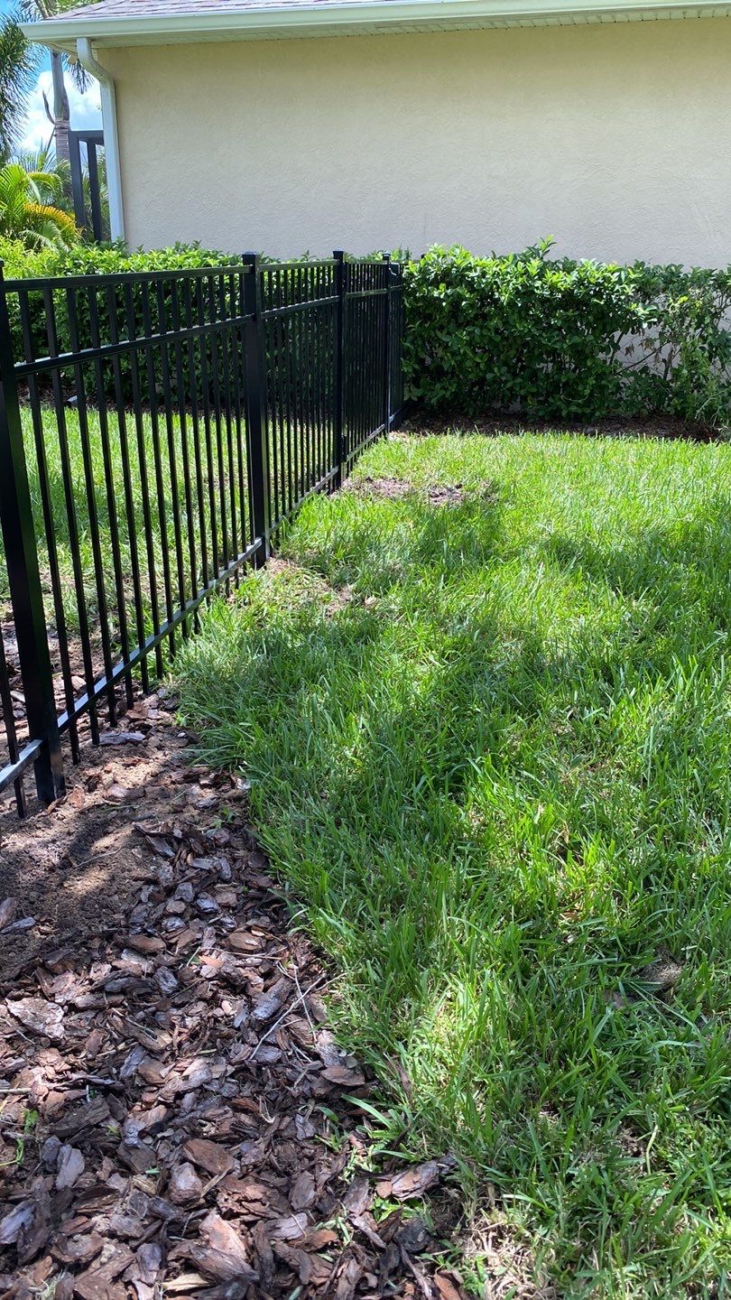 Aluminum Fence Installation using Black 3 Rail Aluminum Fence by Asap fence and gates, LLC