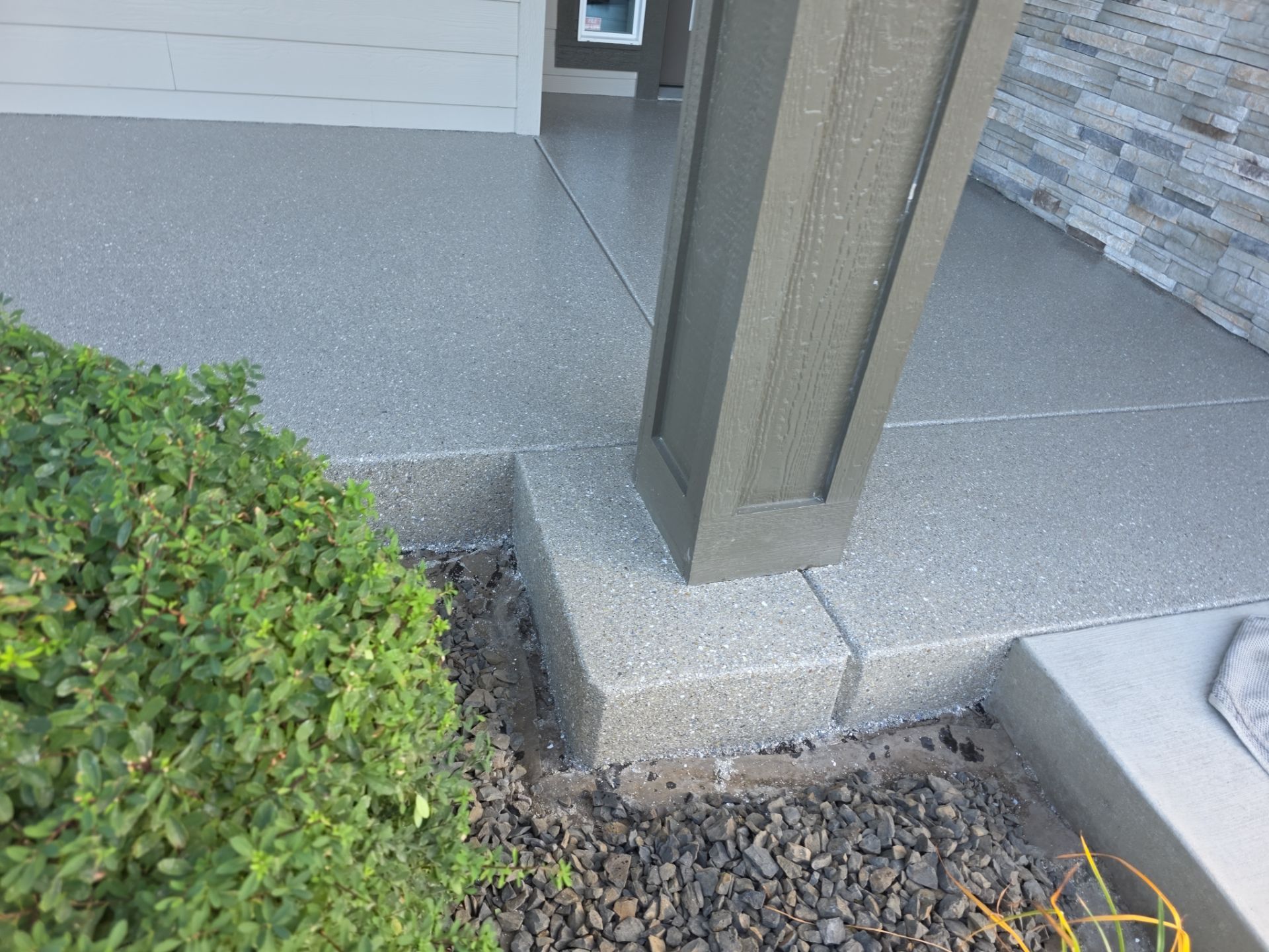 Front Porch and Back Patio Concrete Transformation in Liberty Lake by Croc Coatings, LLC