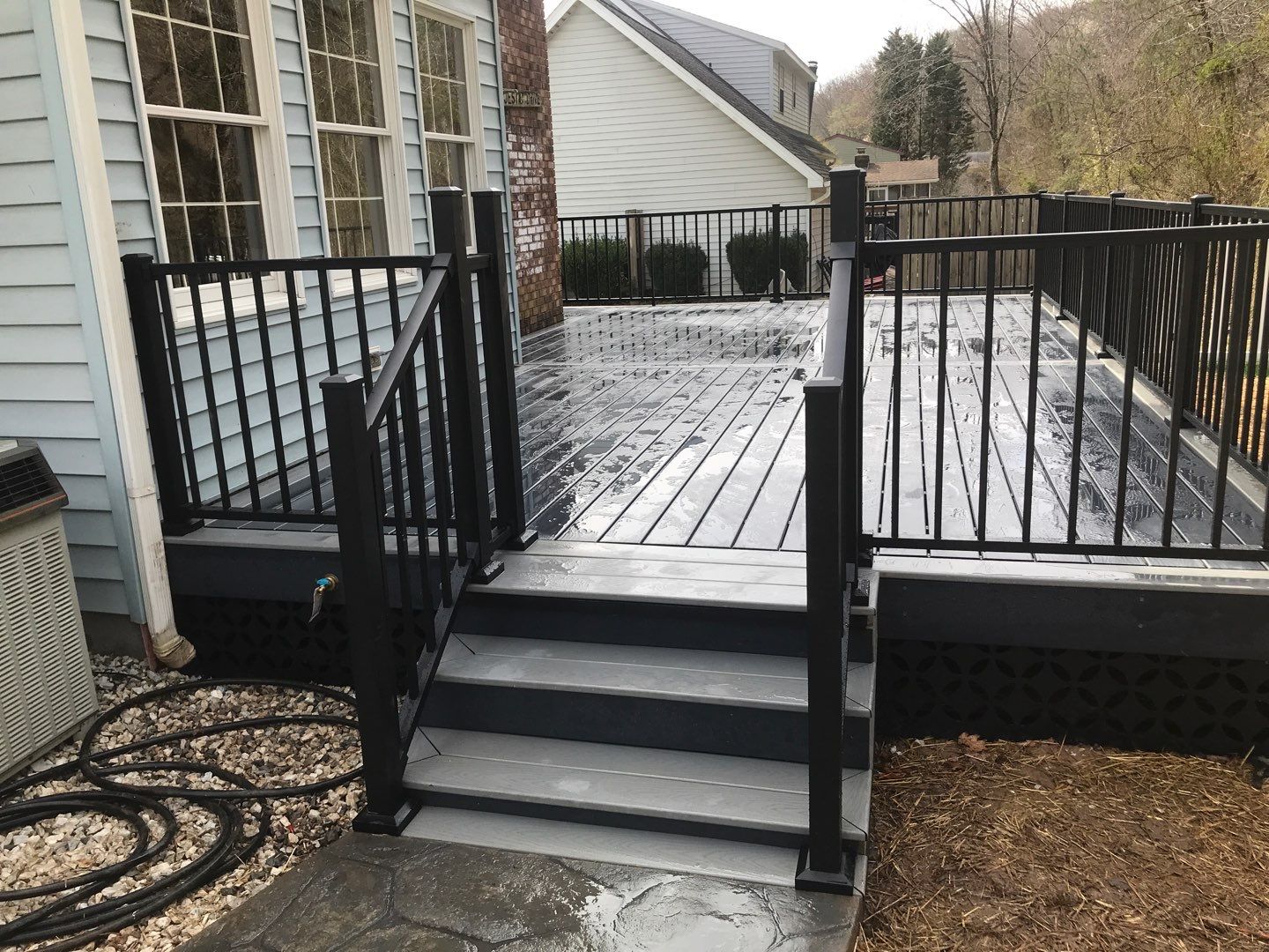 Deck Installation using Trex Decking and Railing  by Secure Construction Company Inc