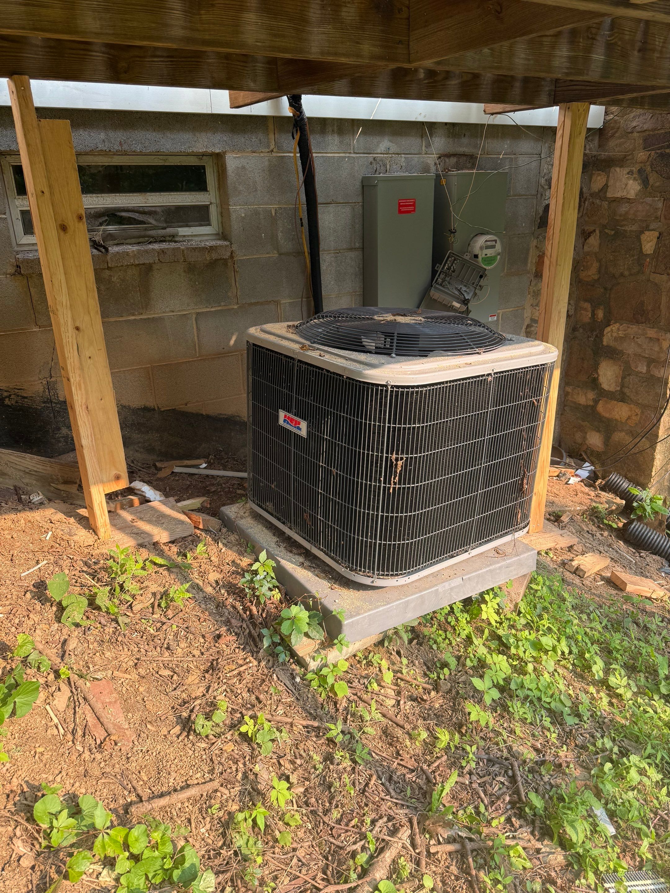 Mitsubishi Mini-split install in Stanley by Elemental Heating and air conditioning LLC