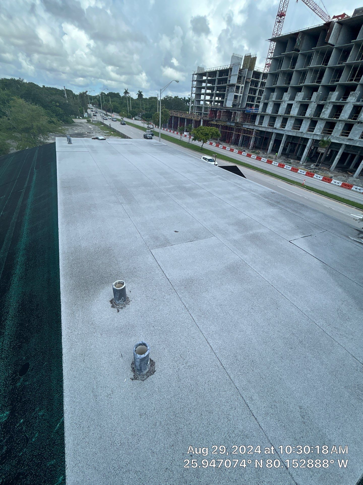 COMMERCIAL REROOF 24 GUAGE MEDIUM BRONZE 1-1/2" MECHANICAL SEAM "ZEBRA METHOD" by Earl W. Johnston Roofing LLC
