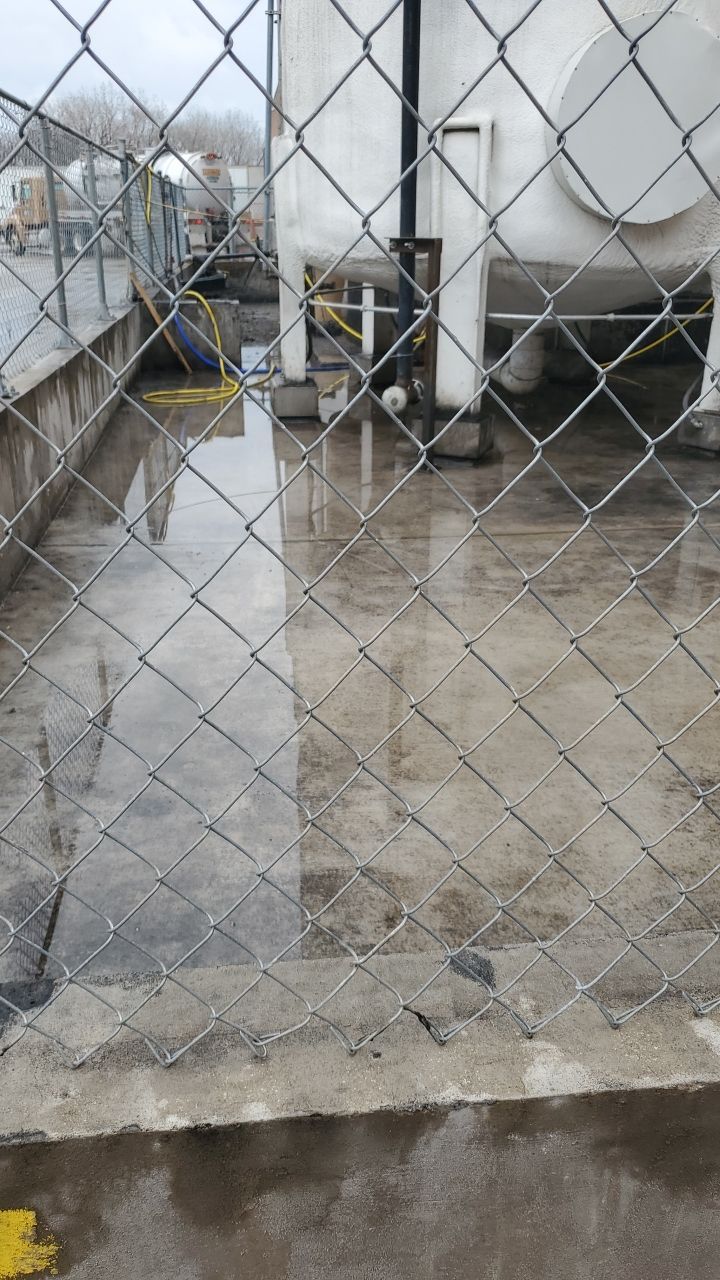 commercial pressure washing using Hot water by Northern Power Washing LLC.