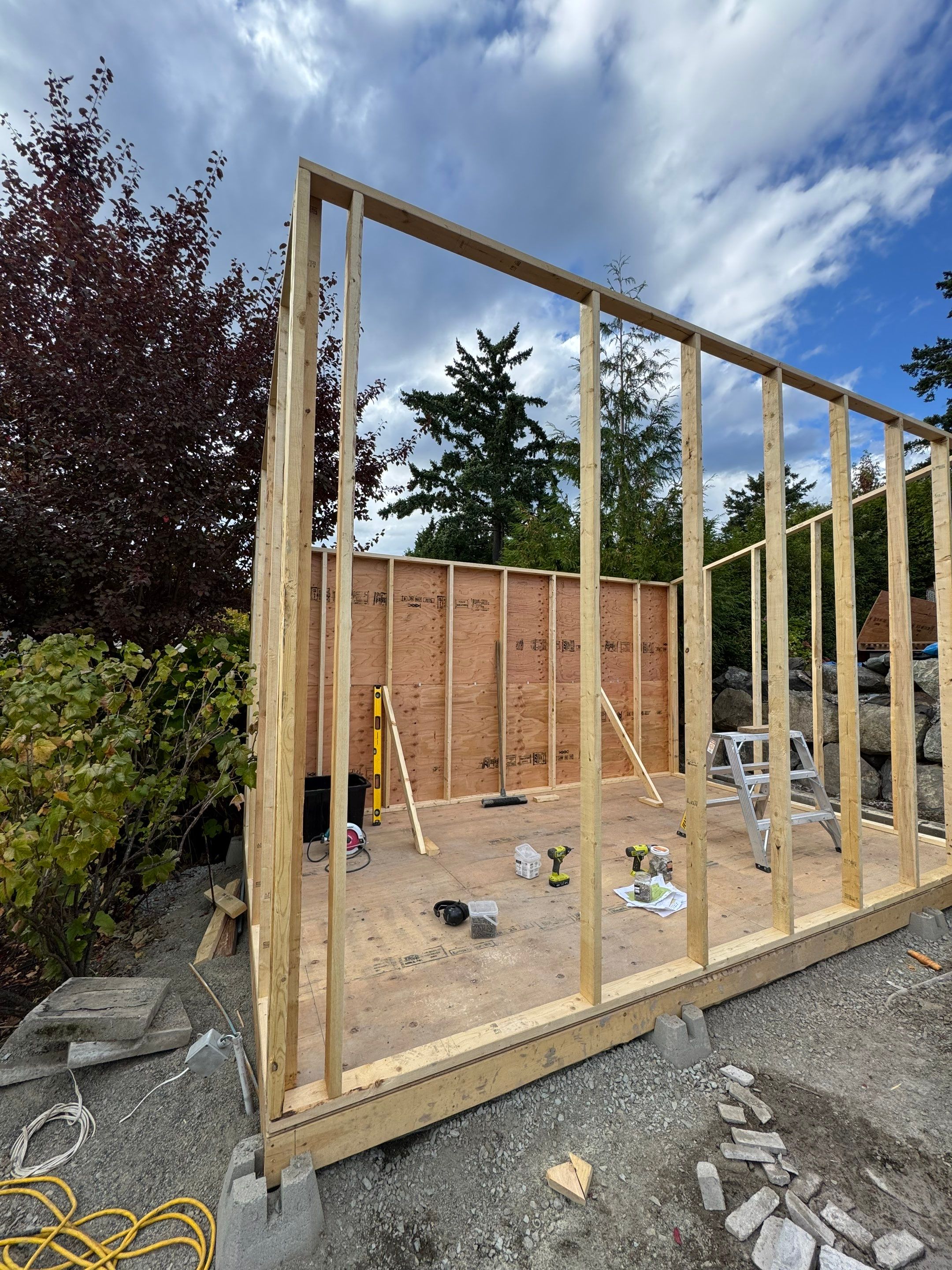 Backyard Transformation — Custom Shed, Paver Patio & Retaining Wall by Habanero Garden and Exterior Care