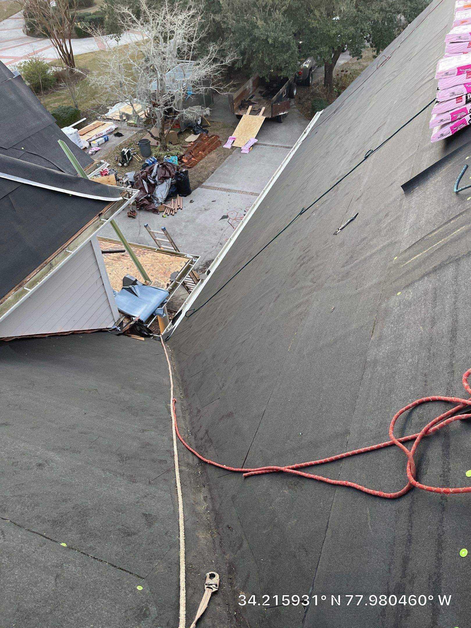 Insurance Claim Storm Damage Restoration with Skylight Replacement in Leland, NC by RGR Construction and Roofing, LLC