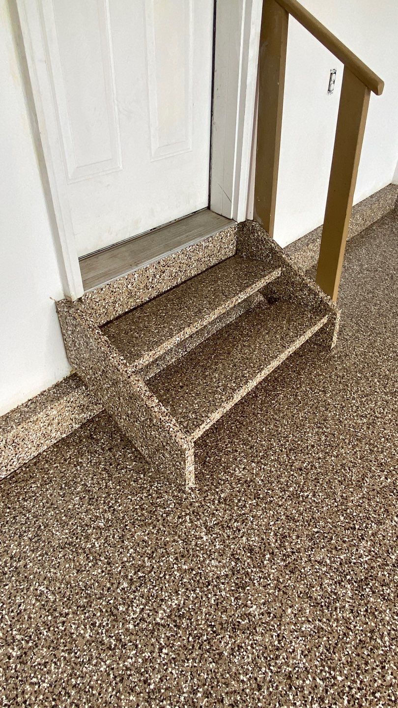 Garage Floor using Desert Sand by Your1DayFloor.com