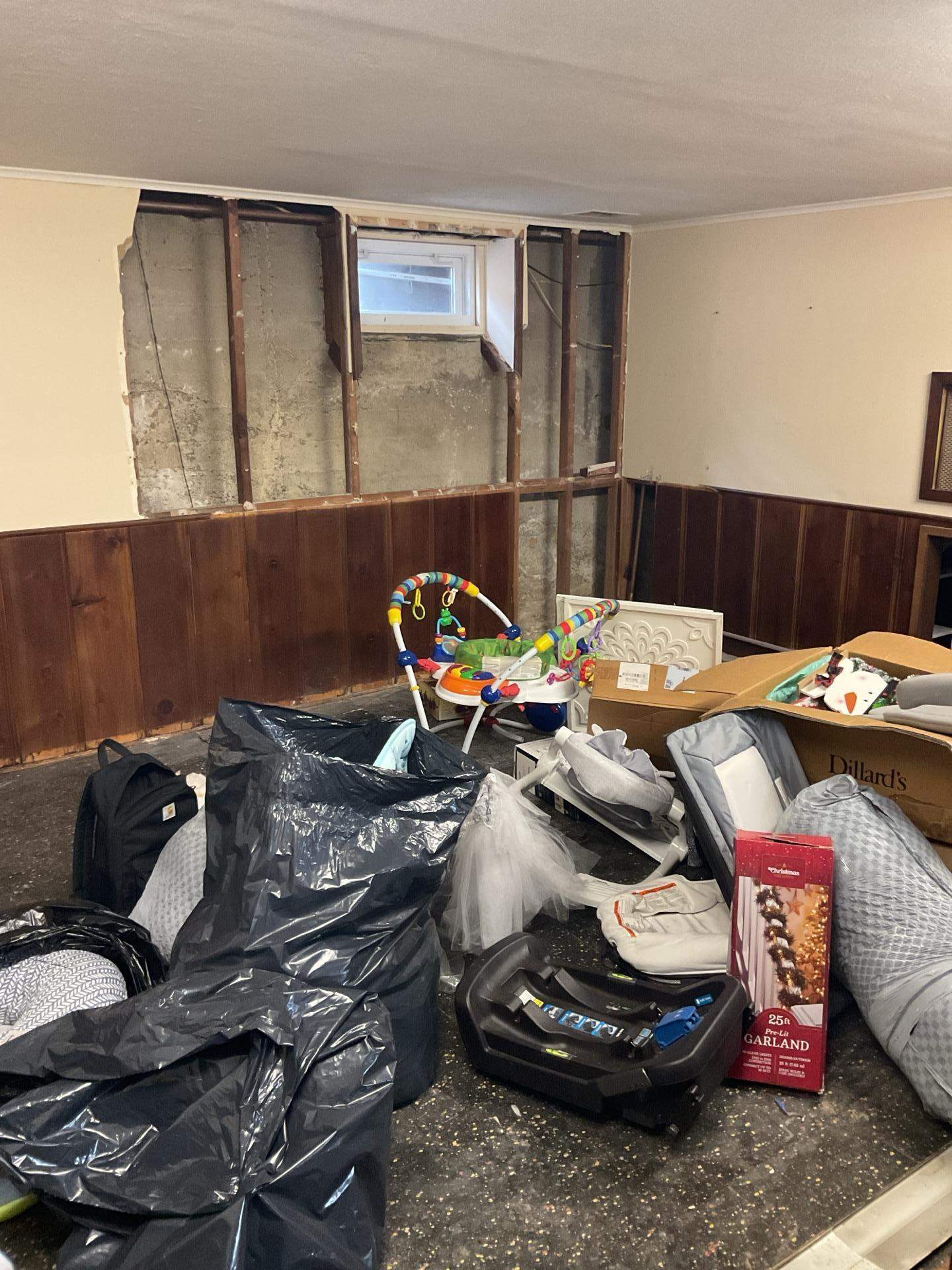 Asbestos Abatement and Basement Demolition in Massapequa Park by Newhouse Restoration