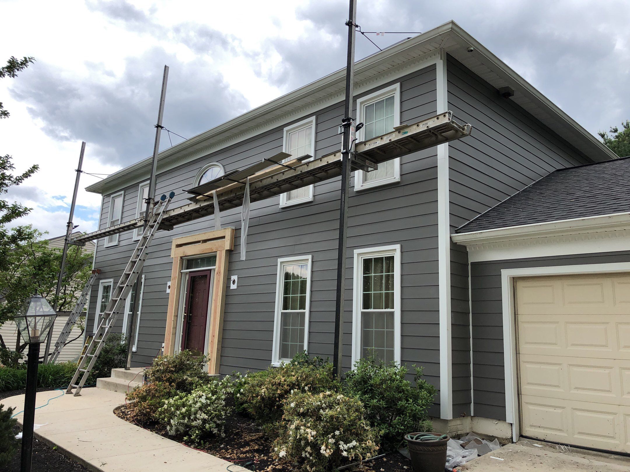 Siding Replacement using James Hardie siding by American Home Contractors