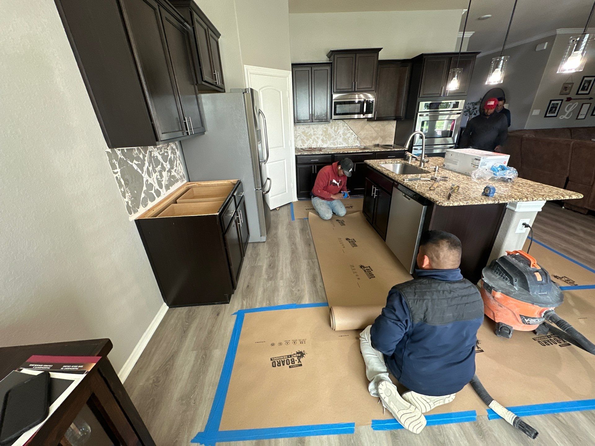 Kitchen Remodel and Outdoor Fireplace in Tomball, TX by SophAlx LLC
