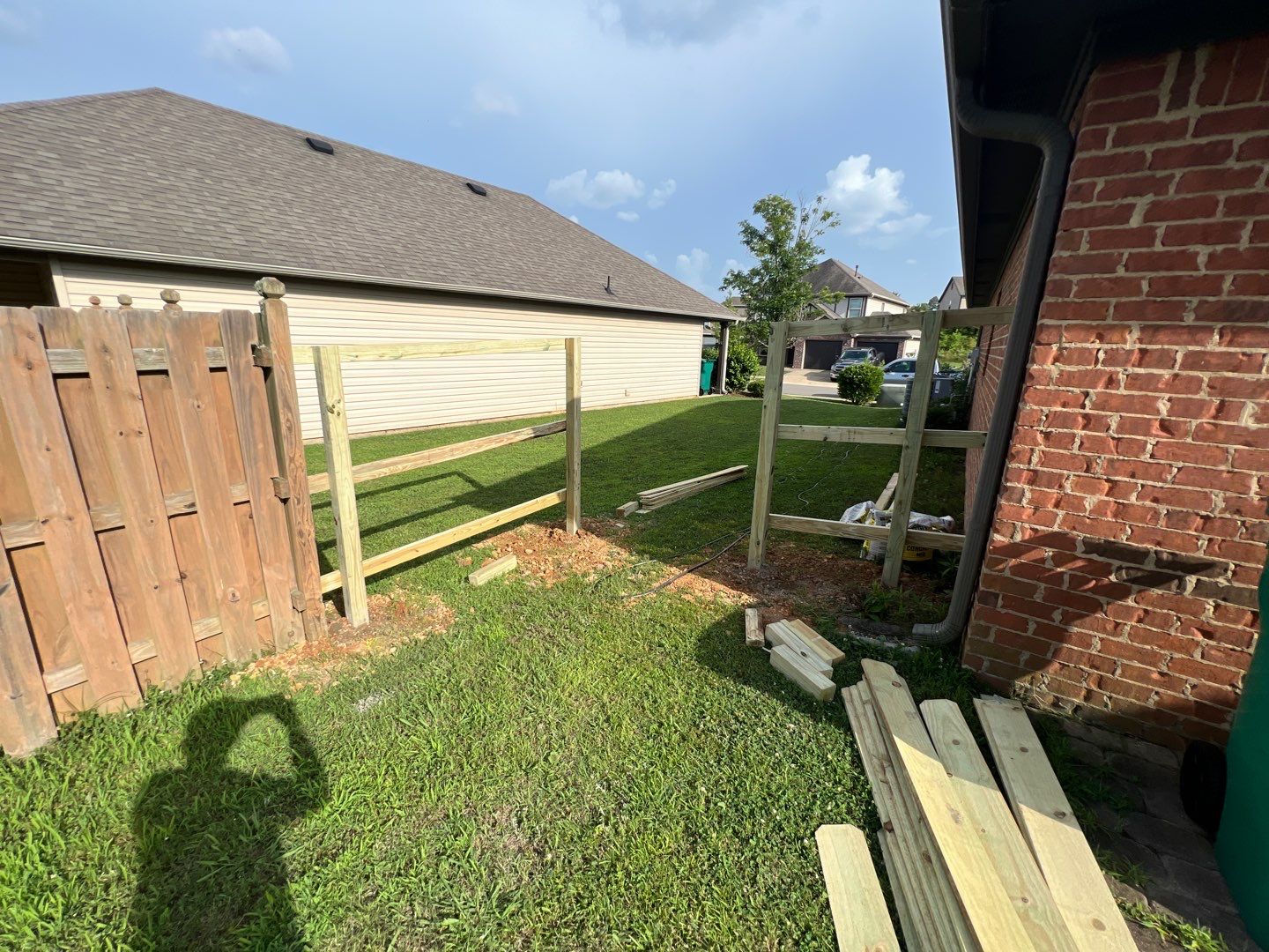 Lake View - Fence by Pillar and Pine