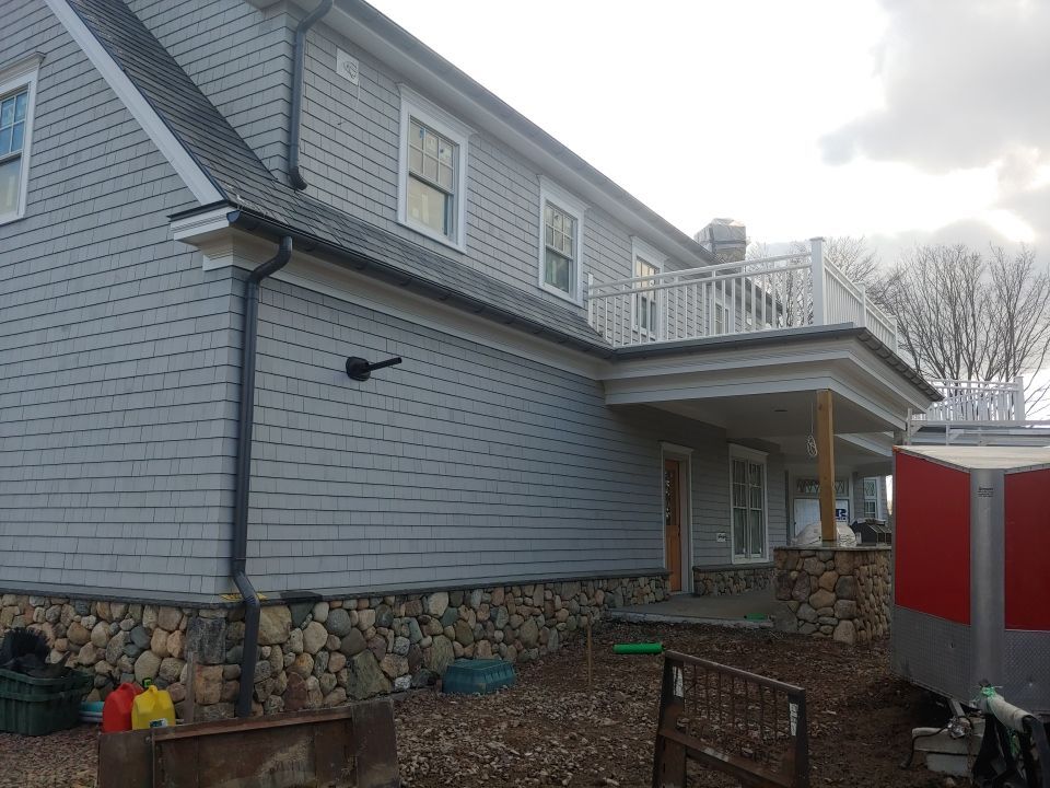 Gutter Installation using Half Round Aluminum Gutter in Natick, MA by Gutter Pro Enterprises