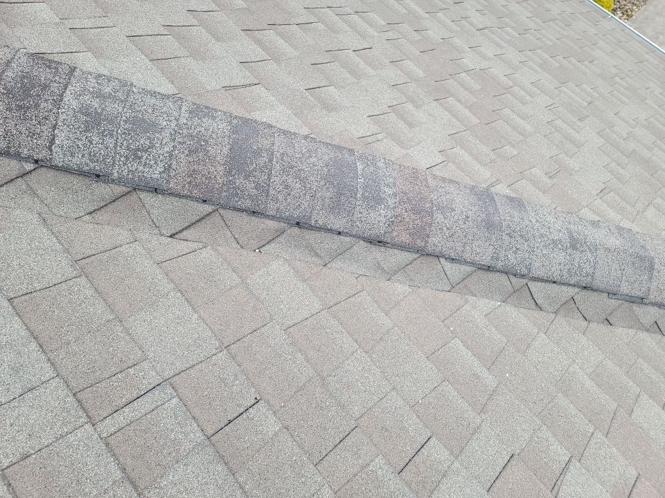 Brand: Atlas Pinnacle Color: Pristine Scotchgard Weathered Shadow Drip: Musket Brown by Eagle Eye Roofing