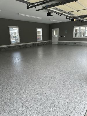 Garage Floor Coating using Coyote