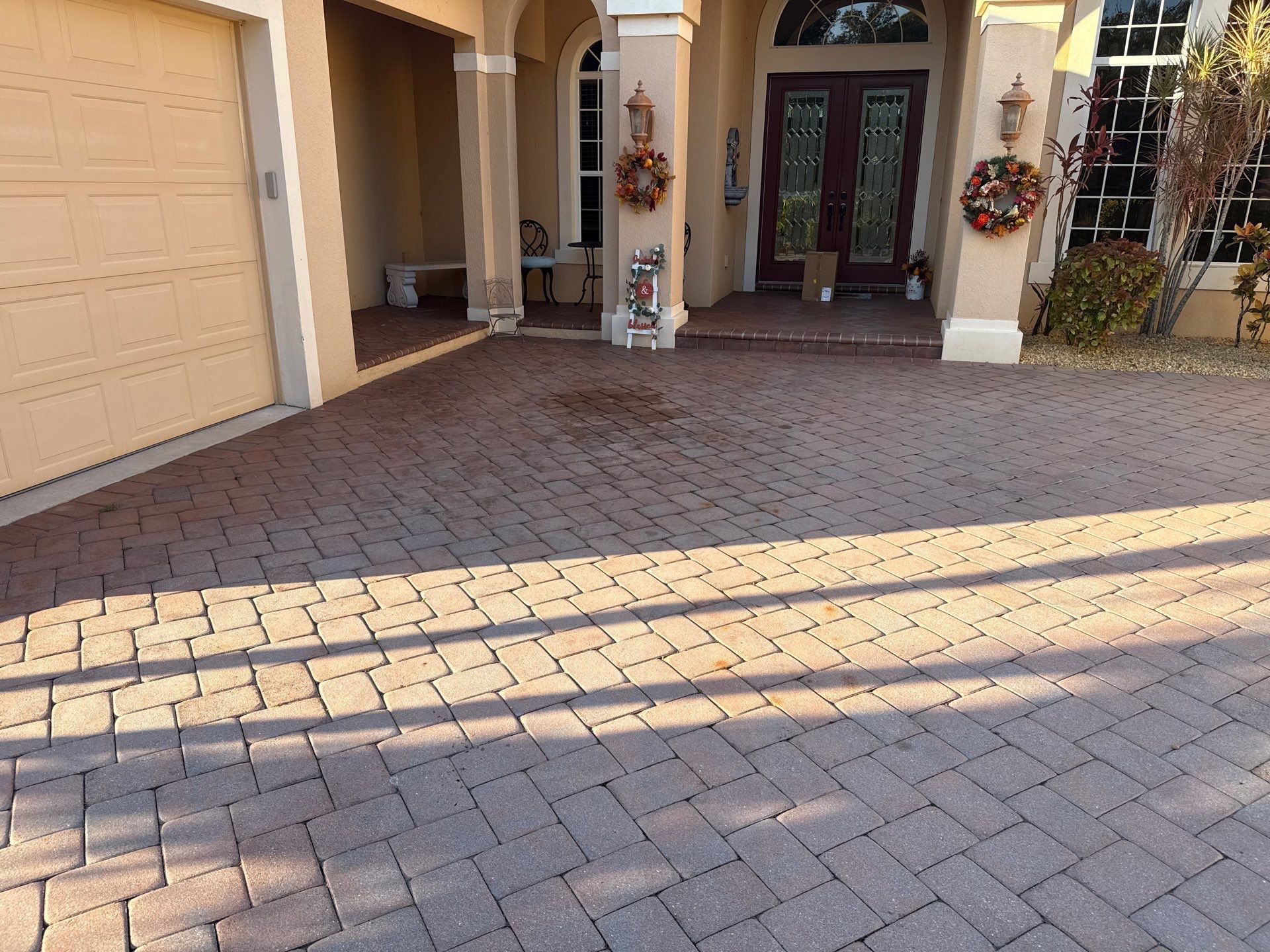 Tile Roof Cleaning & Oil Stain Removal | Tara River Place, Bradenton FL by Sunshine AquaWash
