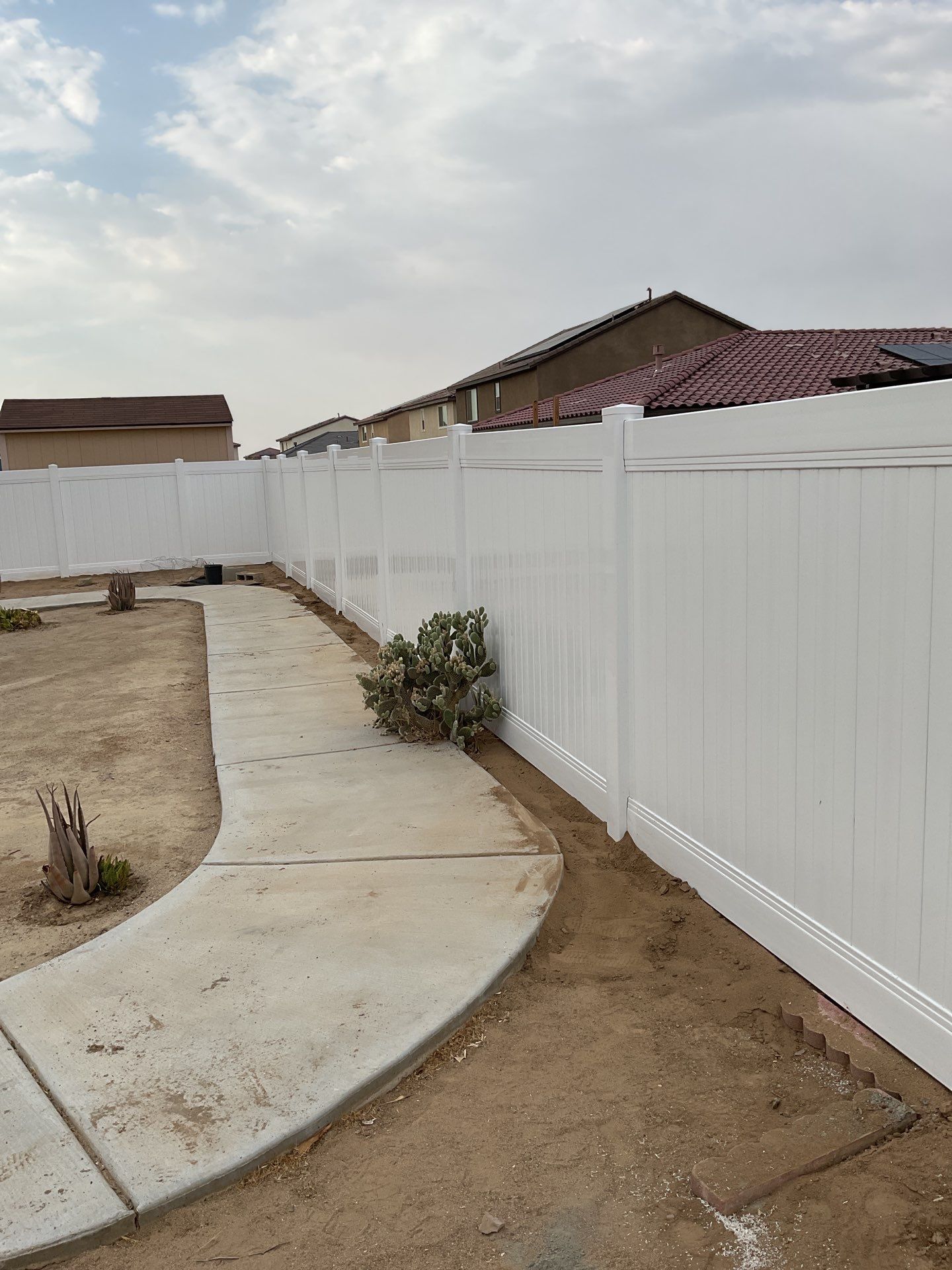 Fence Installation using Vinyl by Fence Guys Inc. 