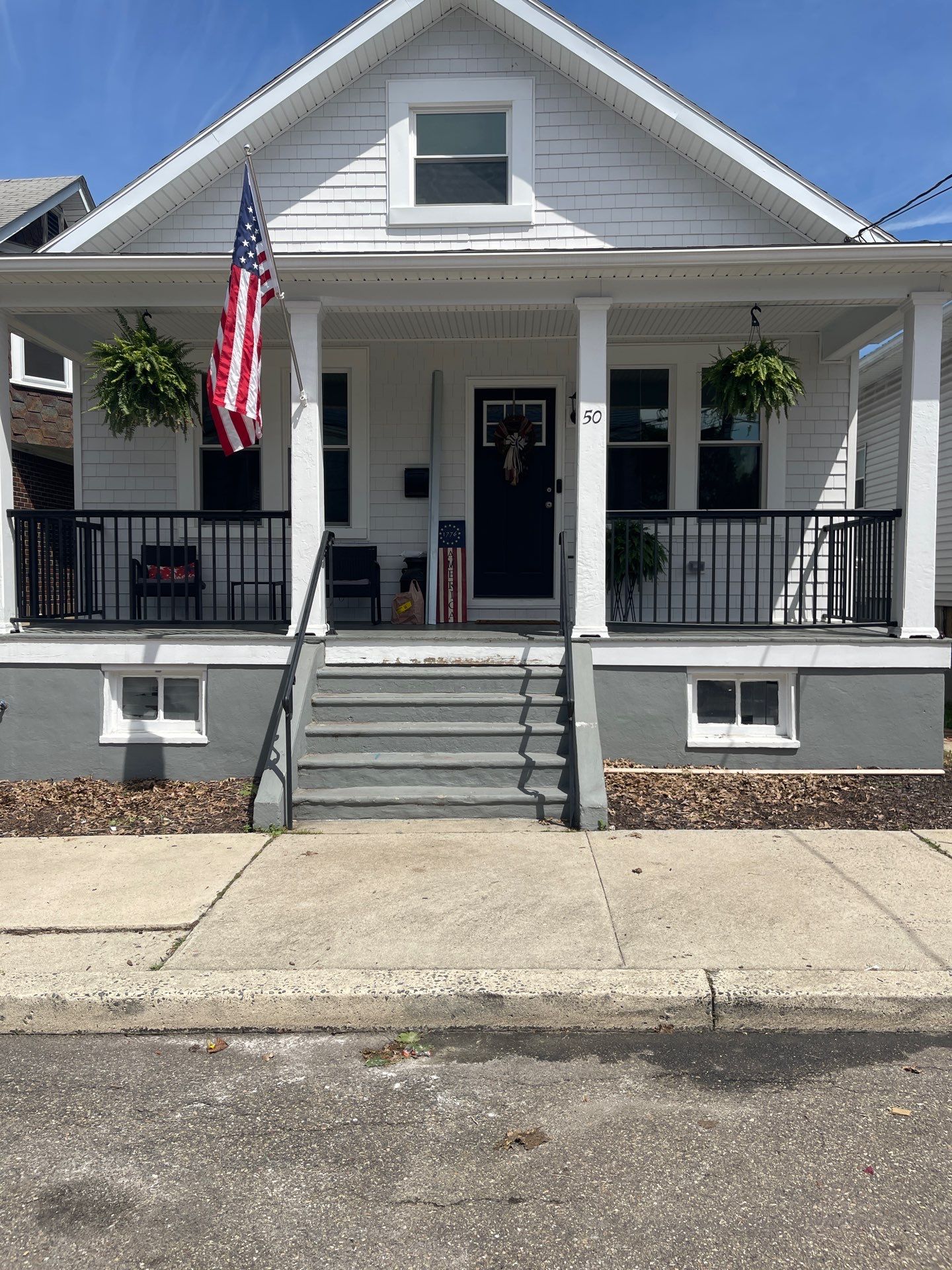 Pressure-Treated Wooden Staircase and Concrete Footing Installation in Schuylkill Haven by Herts Roofing & Construction