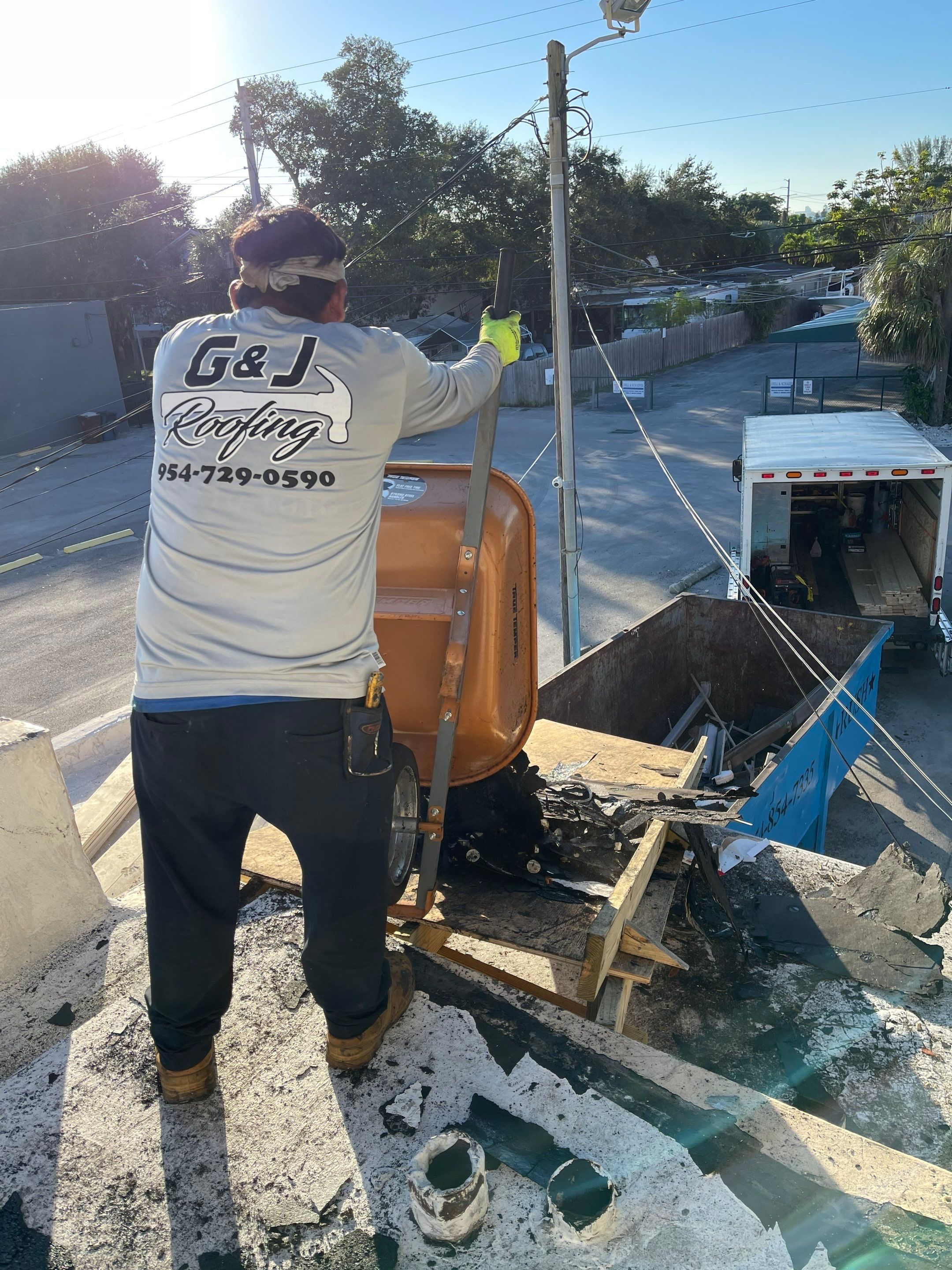 Hollywood Blvd., Hollywood, FL by G&J Roofing 