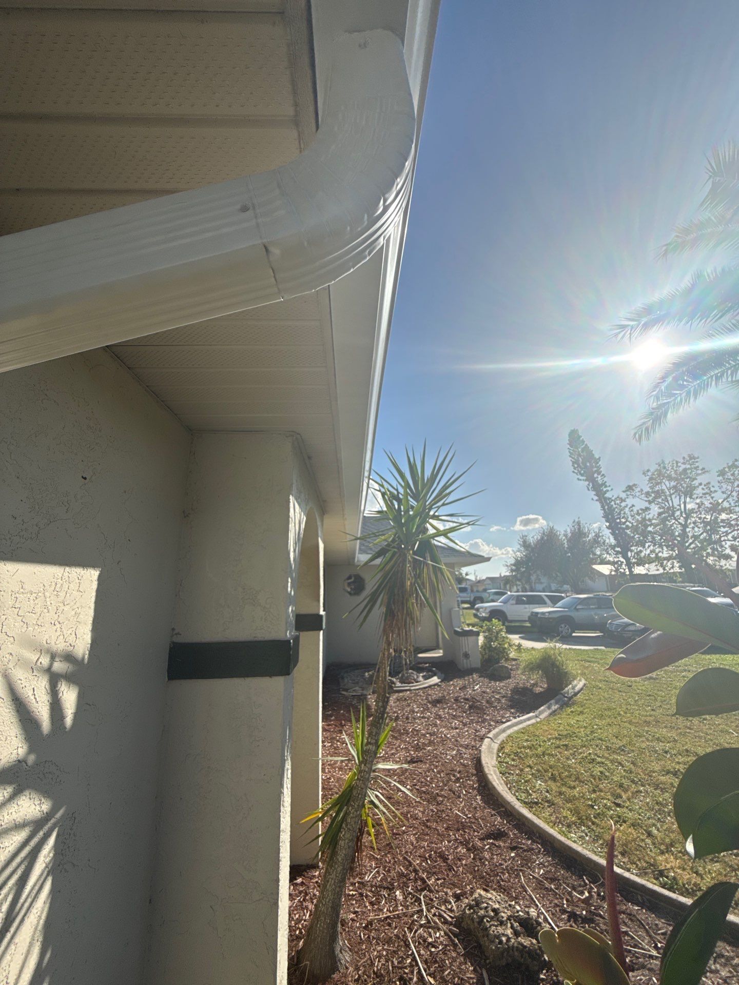 Splash Guard System Installation in Cape Coral FL by Gutter Professors