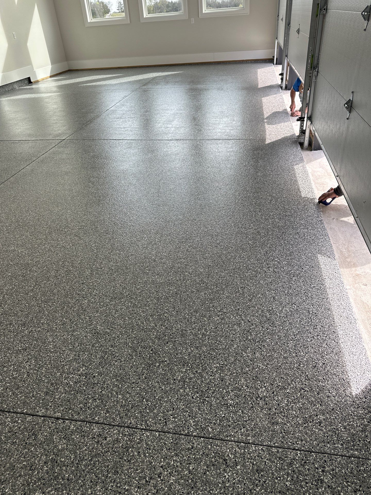 Garage Floor Coating using Wombat by My Garage Floor Guys