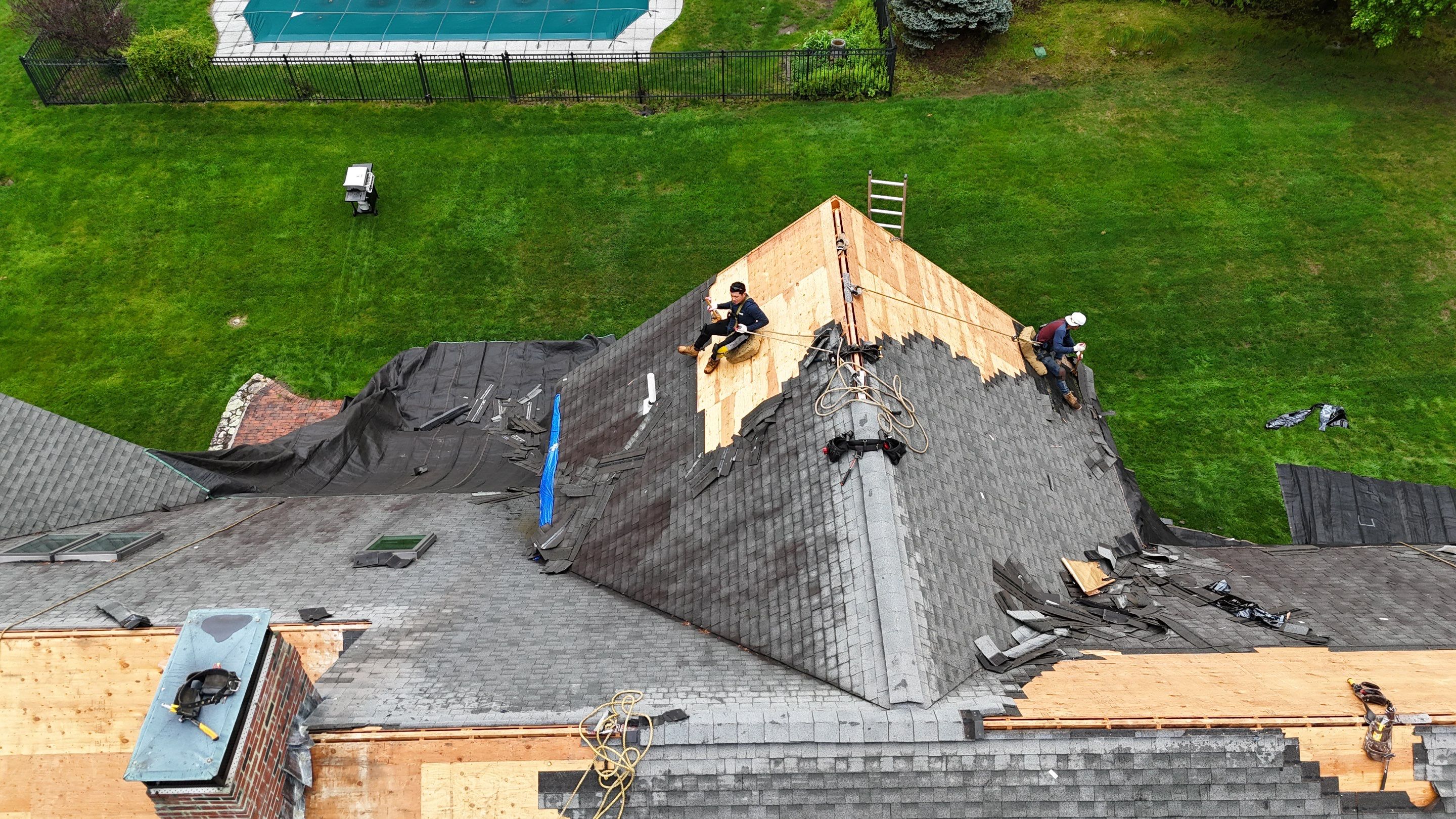 Roof Replacement with Owens Corning Shingles and Copper Flashing by Mighty Dog Roofing of Greater Middlesex County