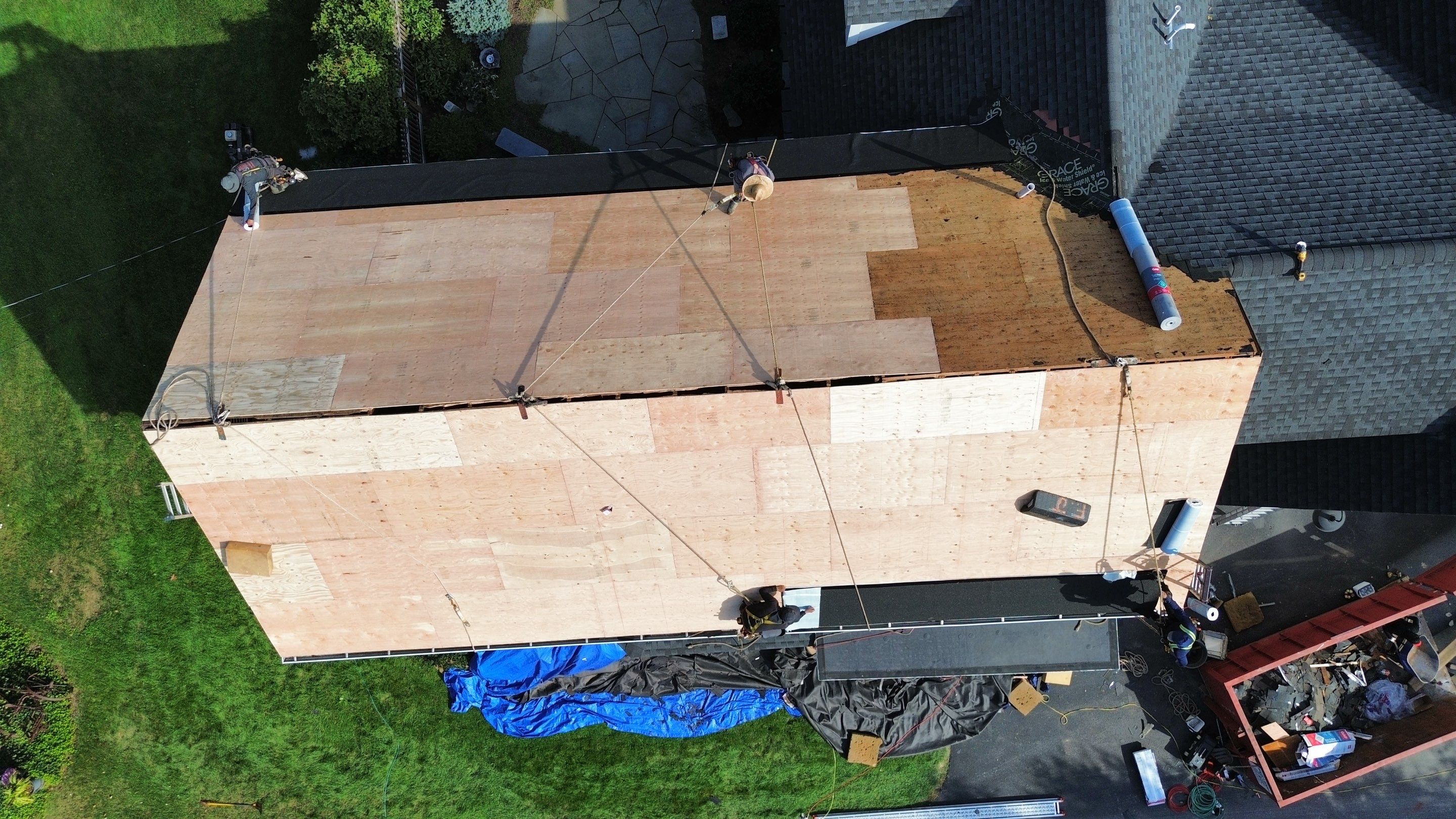 Roof Replacement & Chimney Removal – Westford, MA by Mighty Dog Roofing of Greater Middlesex County