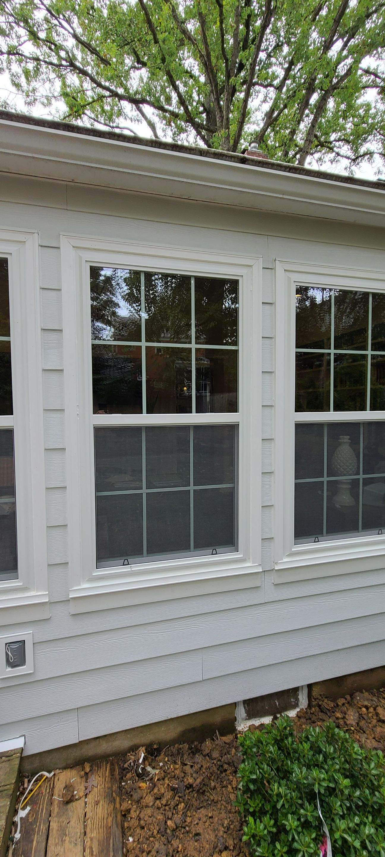 James Hardie porch siding install with custom PVC Trim by Window Depot of Annapolis