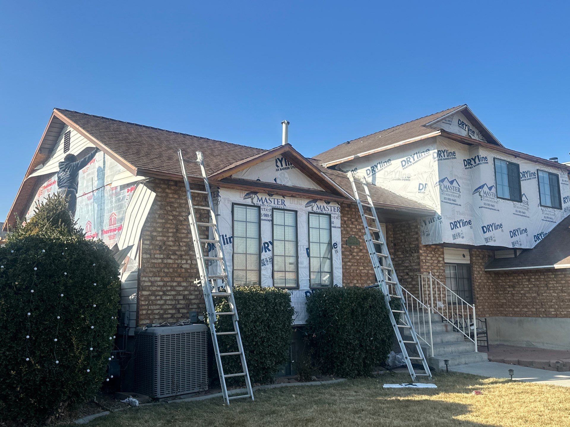 Project in West Jordan by Master Rain Gutters.