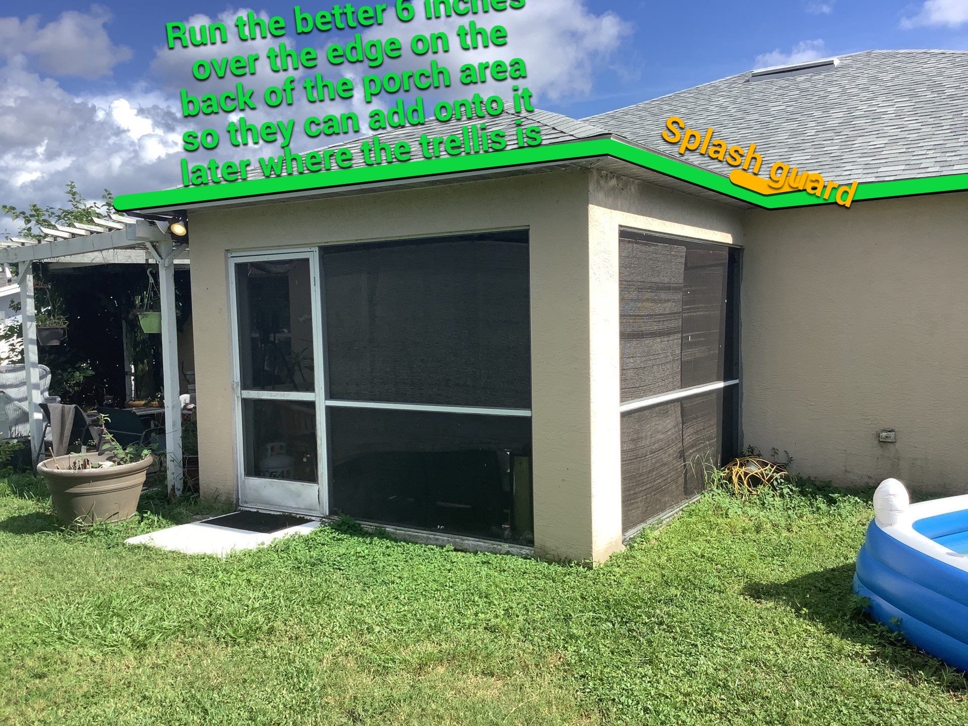 Splash Guards in Cape Coral FL by Gutter Professors