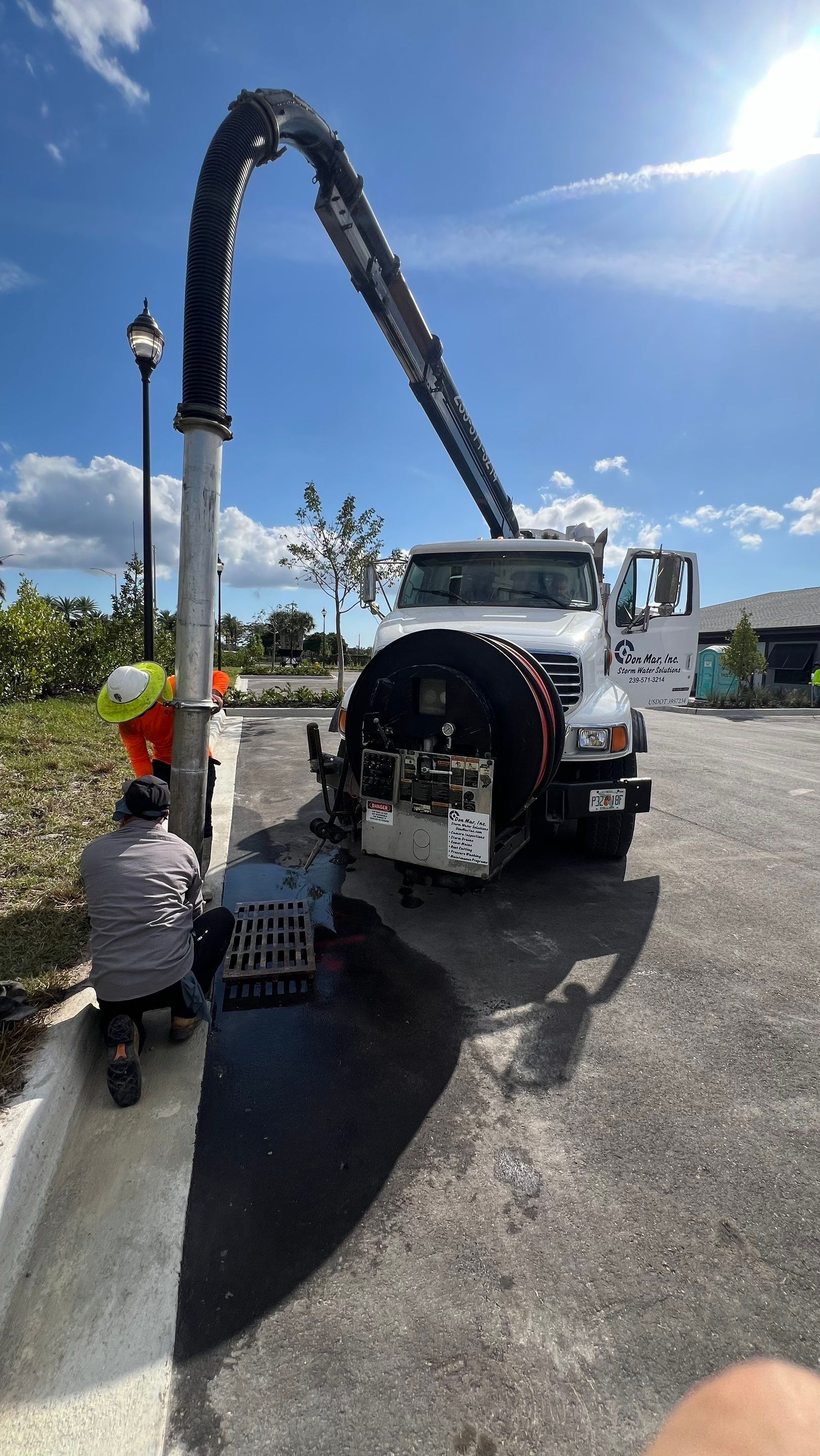 New Construction Stormwater Catch Basin Cleaning by Don Mar, Inc. Storm Water Solutions