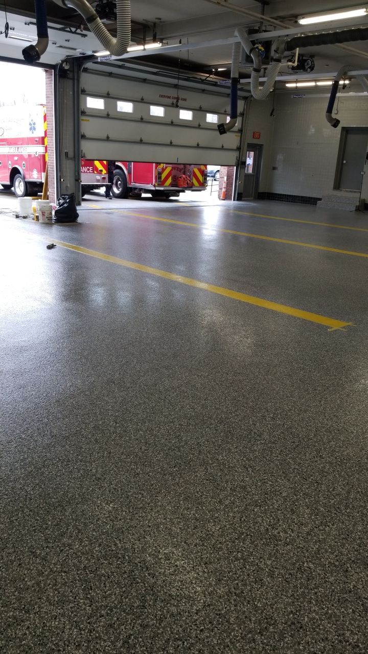 Dover Firehouse with their new Smoke Floor! by Spectrum Painting, LLC