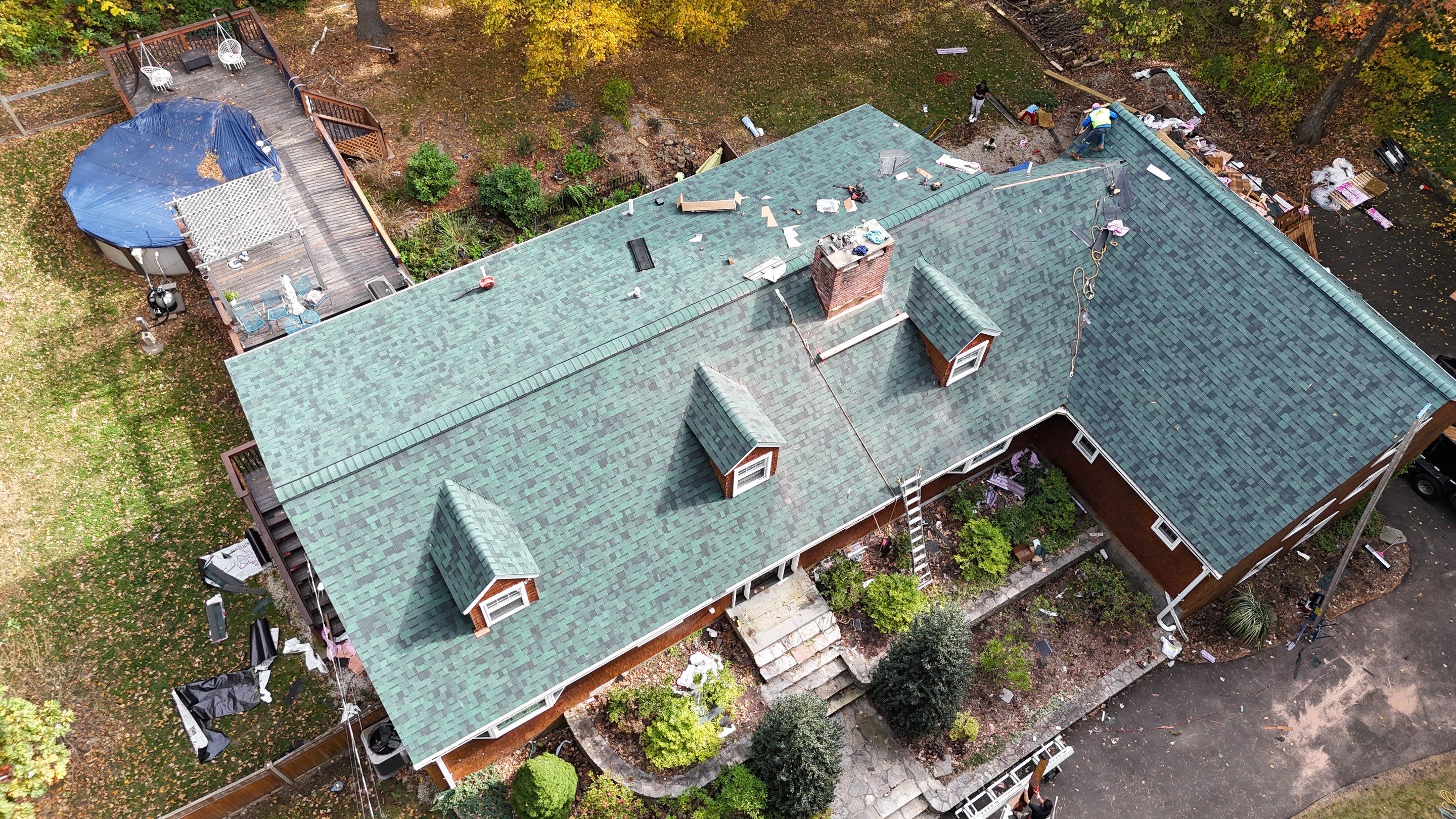 Owens Corning Duration : Chateau Green with Copper Accents in Avon, CT by Golden Shield Roofing